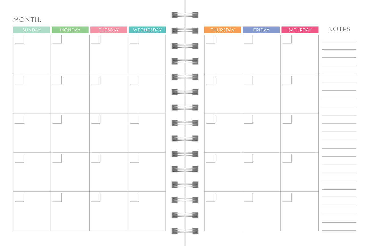 2019 Black Weekly Deluxe Compact Flexi Planner