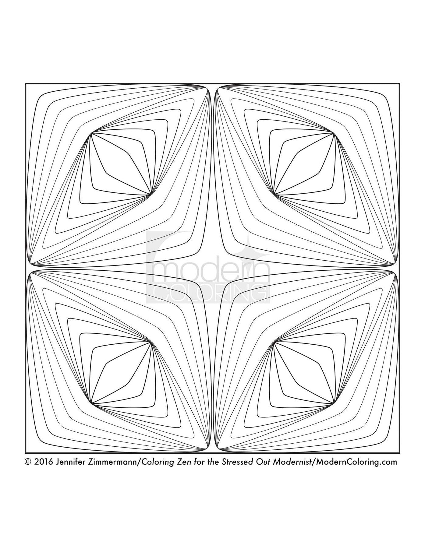 Coloring Zen for the Stressed Out Modernist