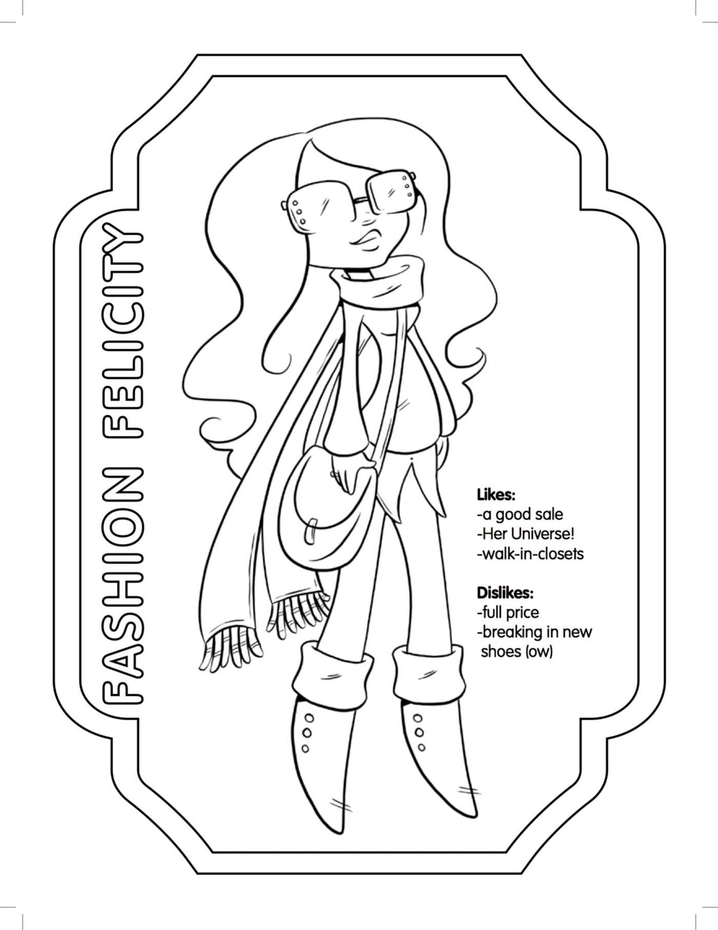 Fangirls: A Coloring Book for Girls That Like Stuff
