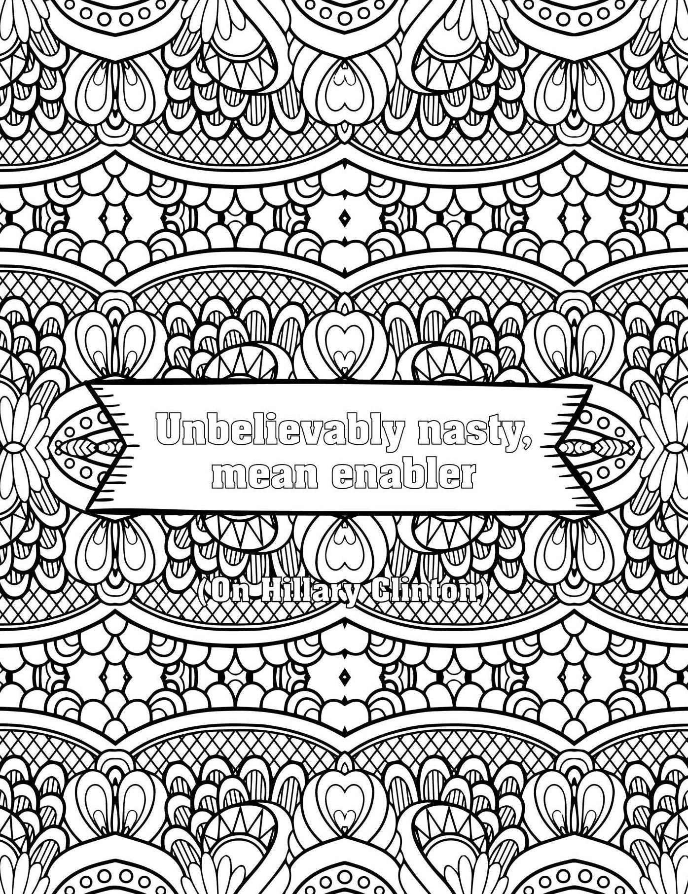 The Trump Book of Insults: An Adult Coloring Book