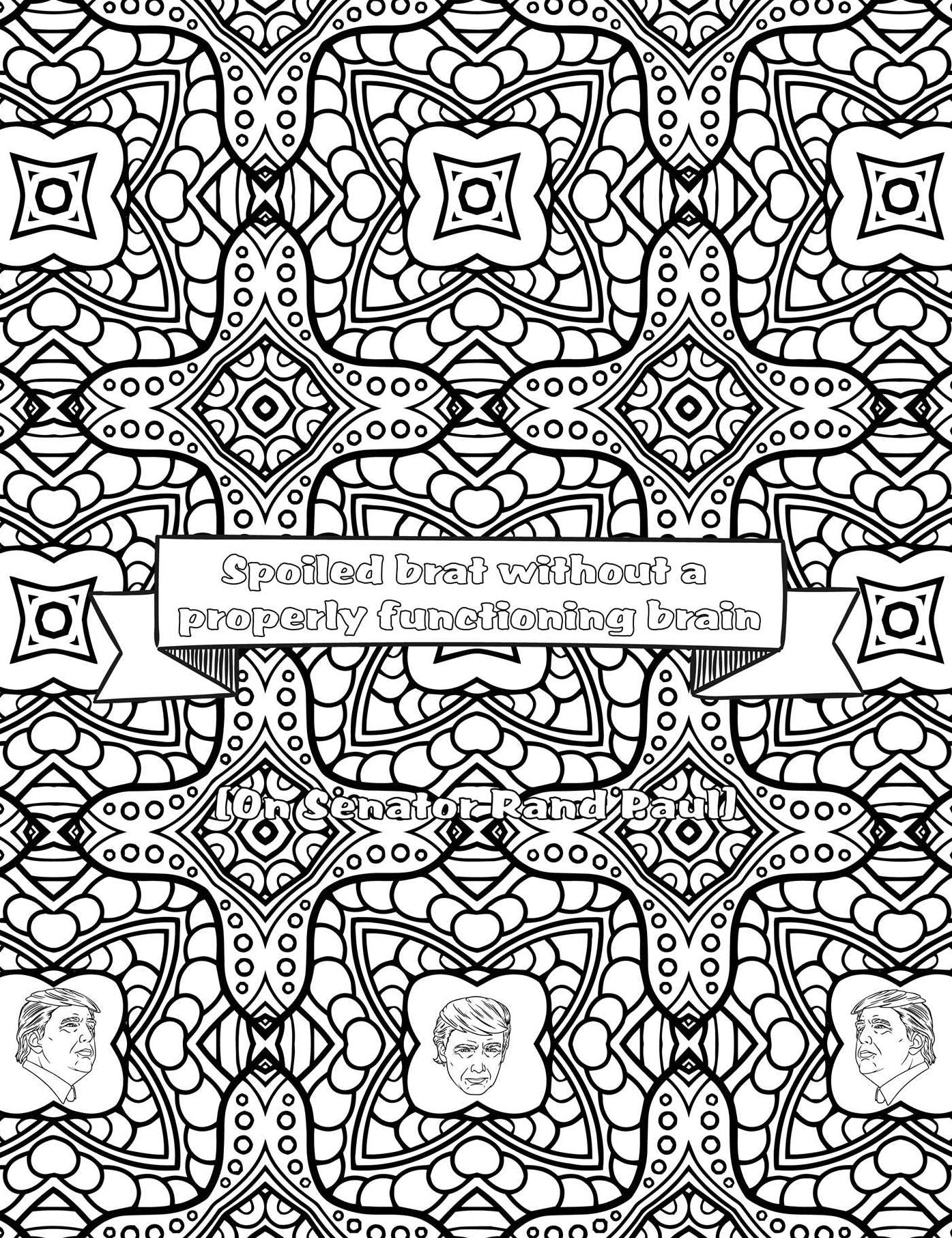 The Trump Book of Insults: An Adult Coloring Book