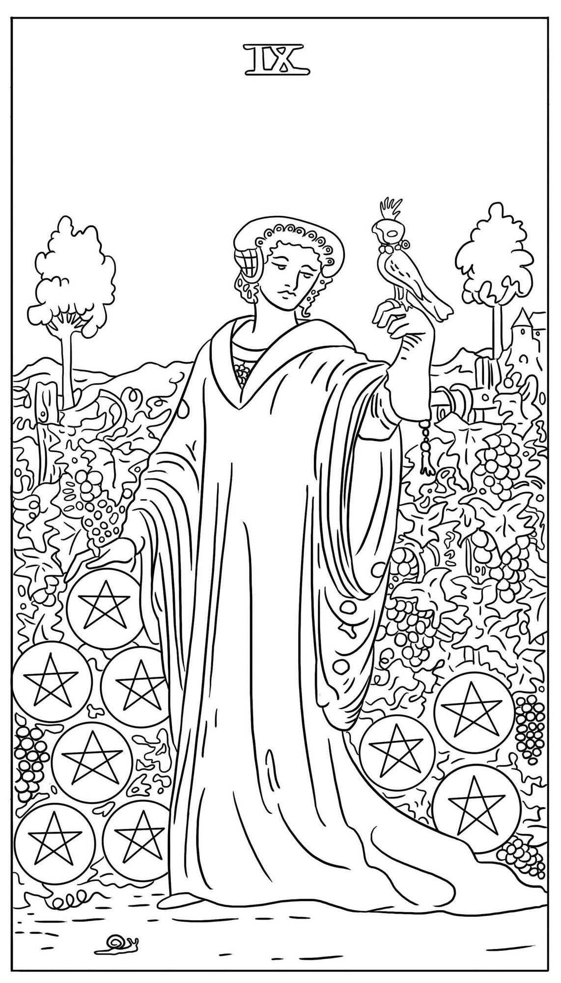 The Tarot Card Adult Coloring Book: Featuring All 78 Cards