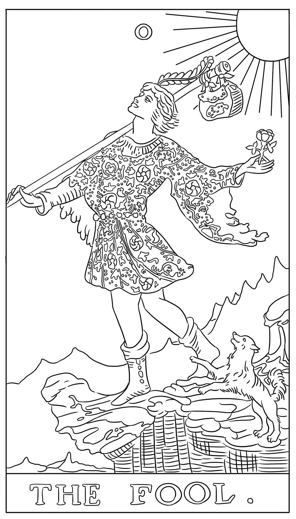 The Tarot Card Adult Coloring Book: Featuring All 78 Cards