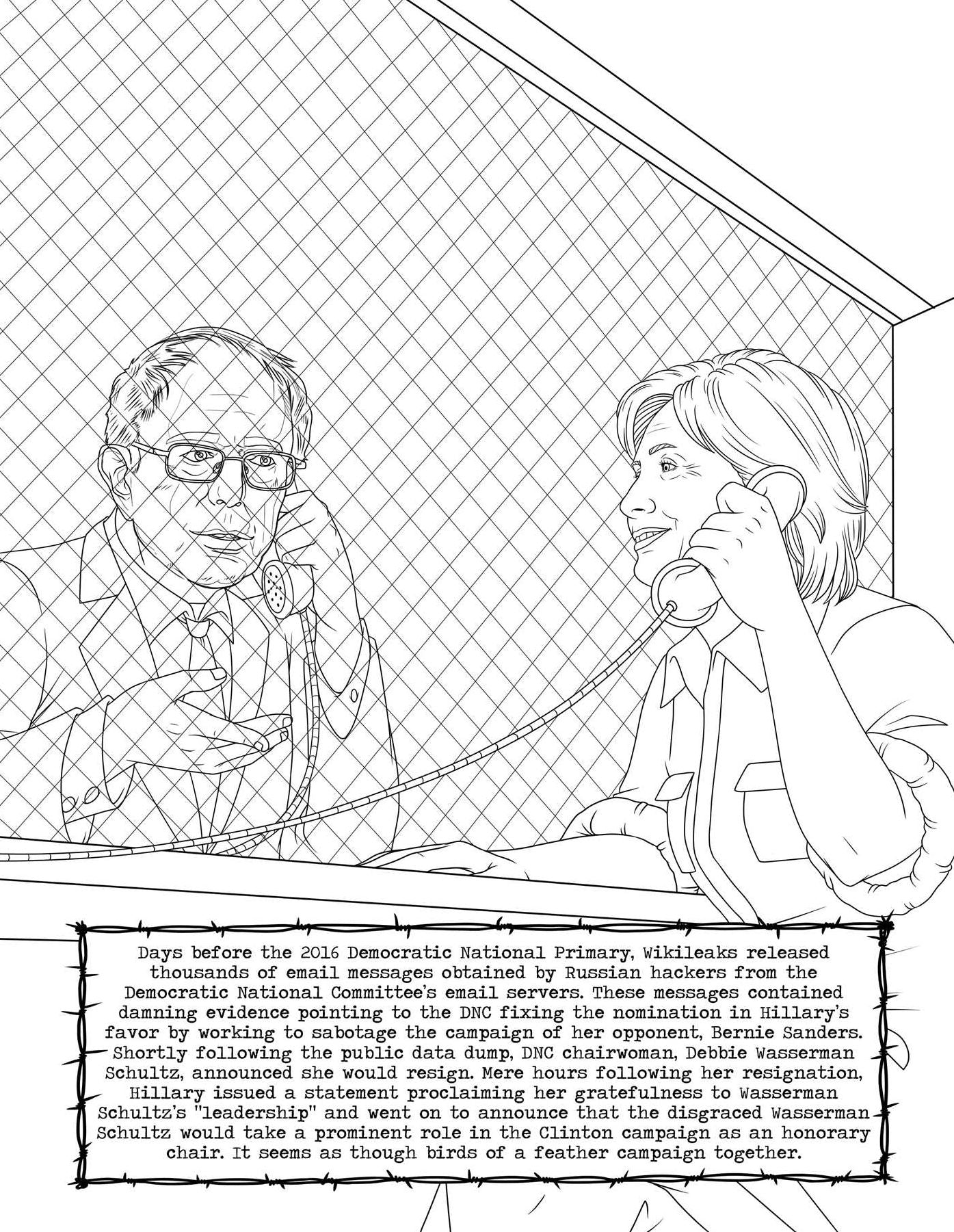 Go the F**k to Jail: An Adult Coloring Book of the Clinton Scandals