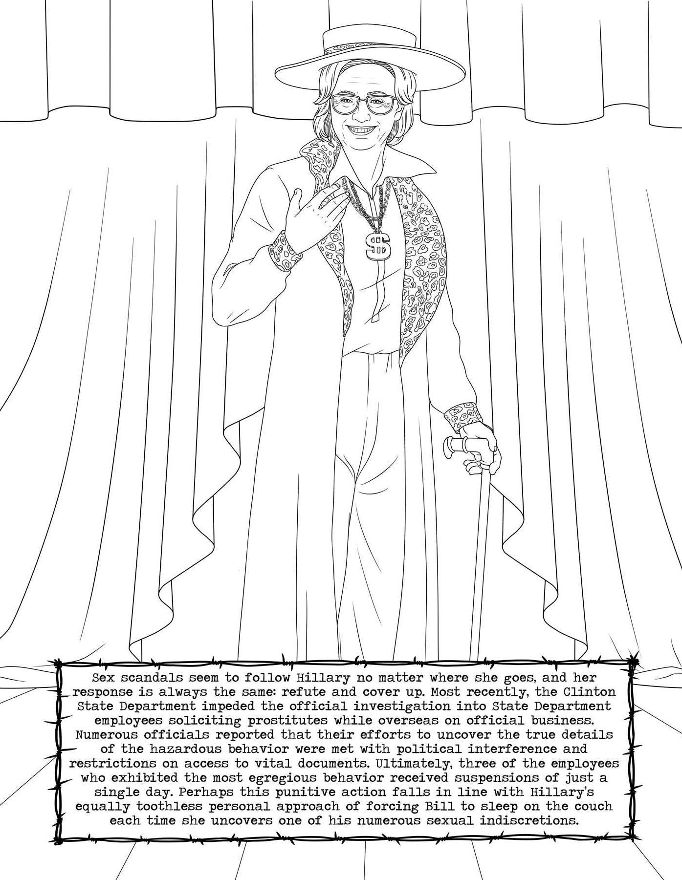 Go the F**k to Jail: An Adult Coloring Book of the Clinton Scandals
