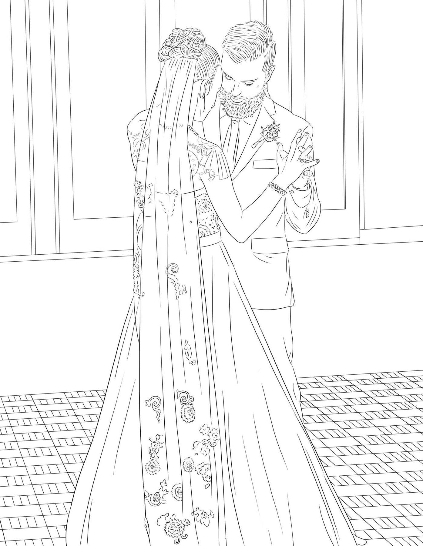 The Maci and Taylor Wedding Album: An Adult Coloring Book