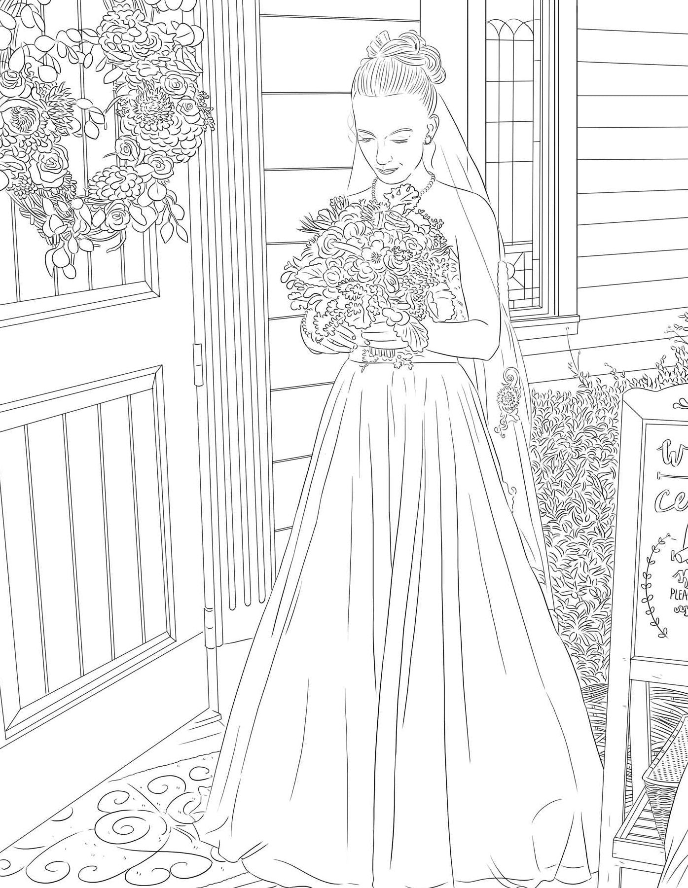 The Maci and Taylor Wedding Album: An Adult Coloring Book