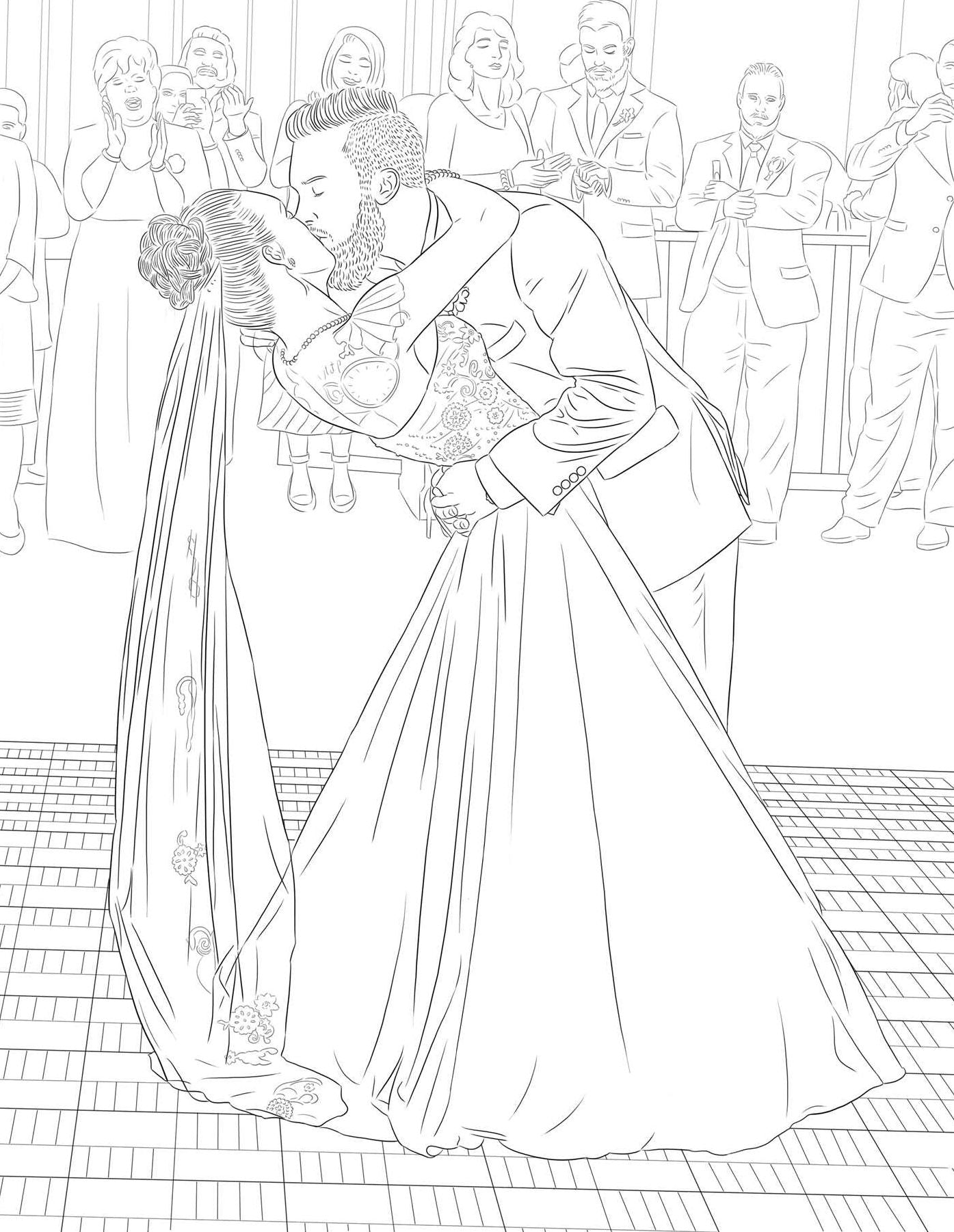 The Maci and Taylor Wedding Album: An Adult Coloring Book