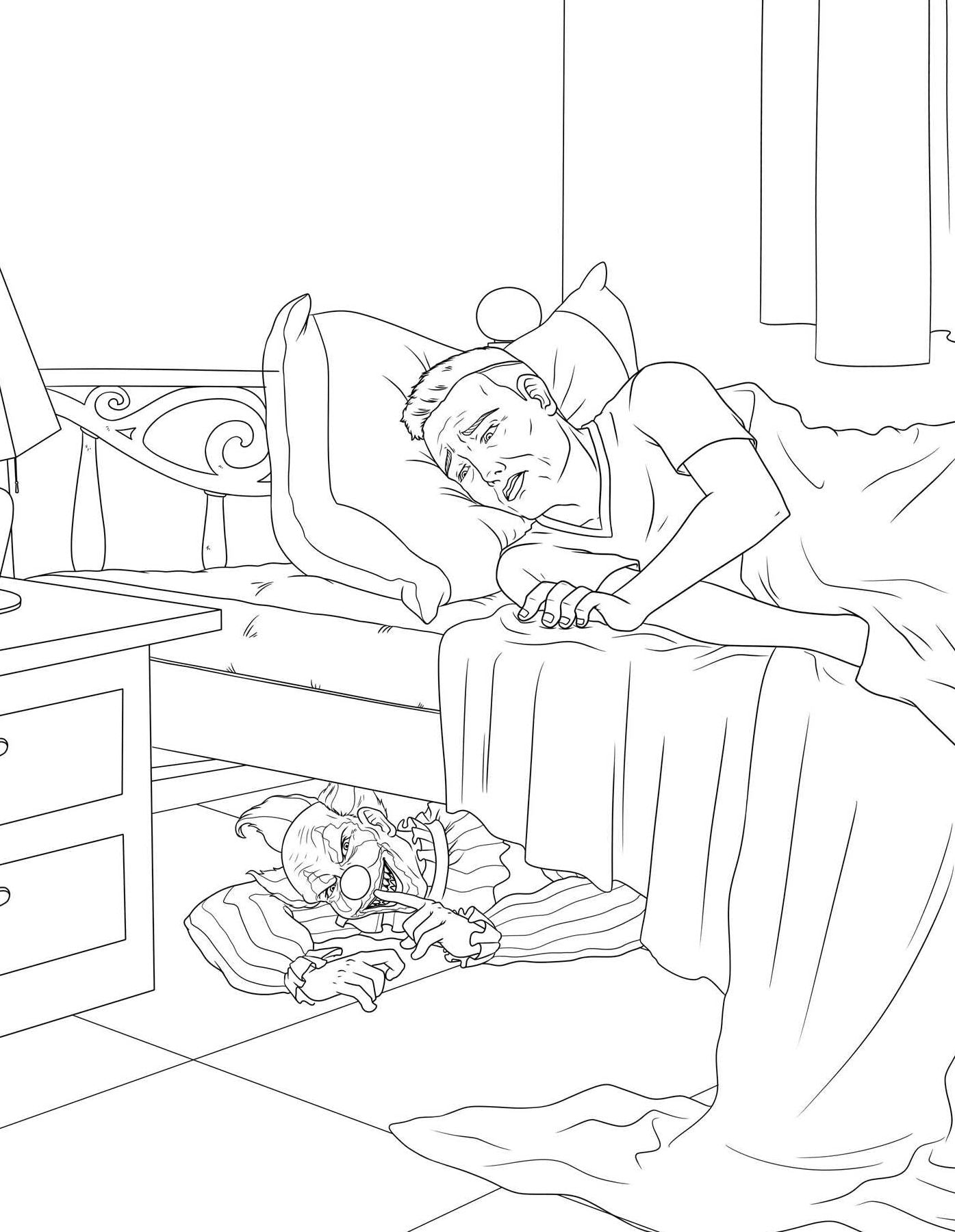 Clowns Gone Bad: A Coulrophobic Coloring Book for Adults