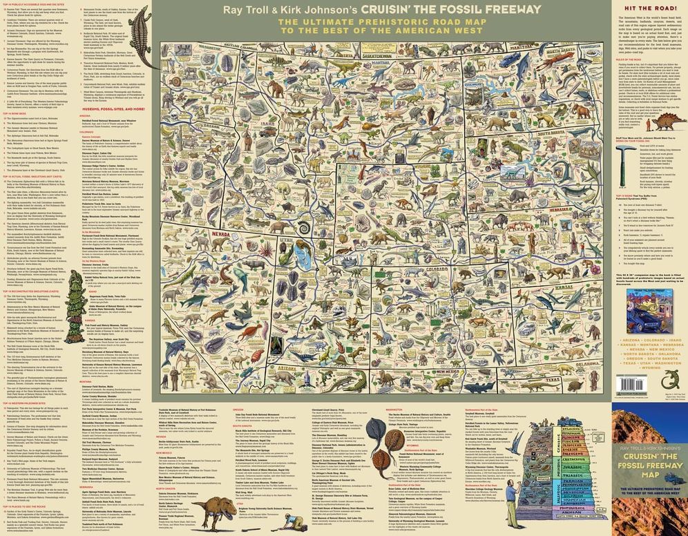 Cruisin' the Fossil Freeway Map, 2nd Edition: The Ultimate Prehistoric Road Map to the Best of the American West