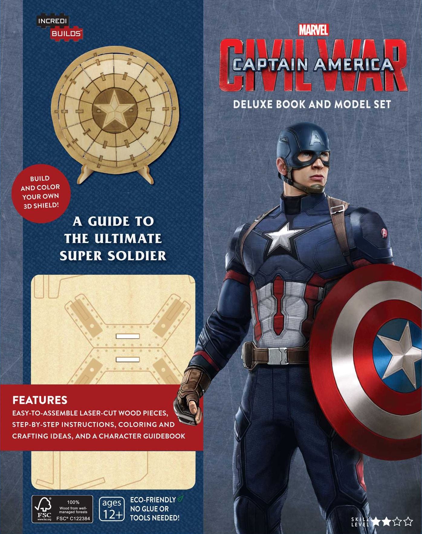 IncrediBuilds: Marvel's Captain America: Civil War Deluxe Book and Model Set: A Guide to the Ultimate Super Soldier