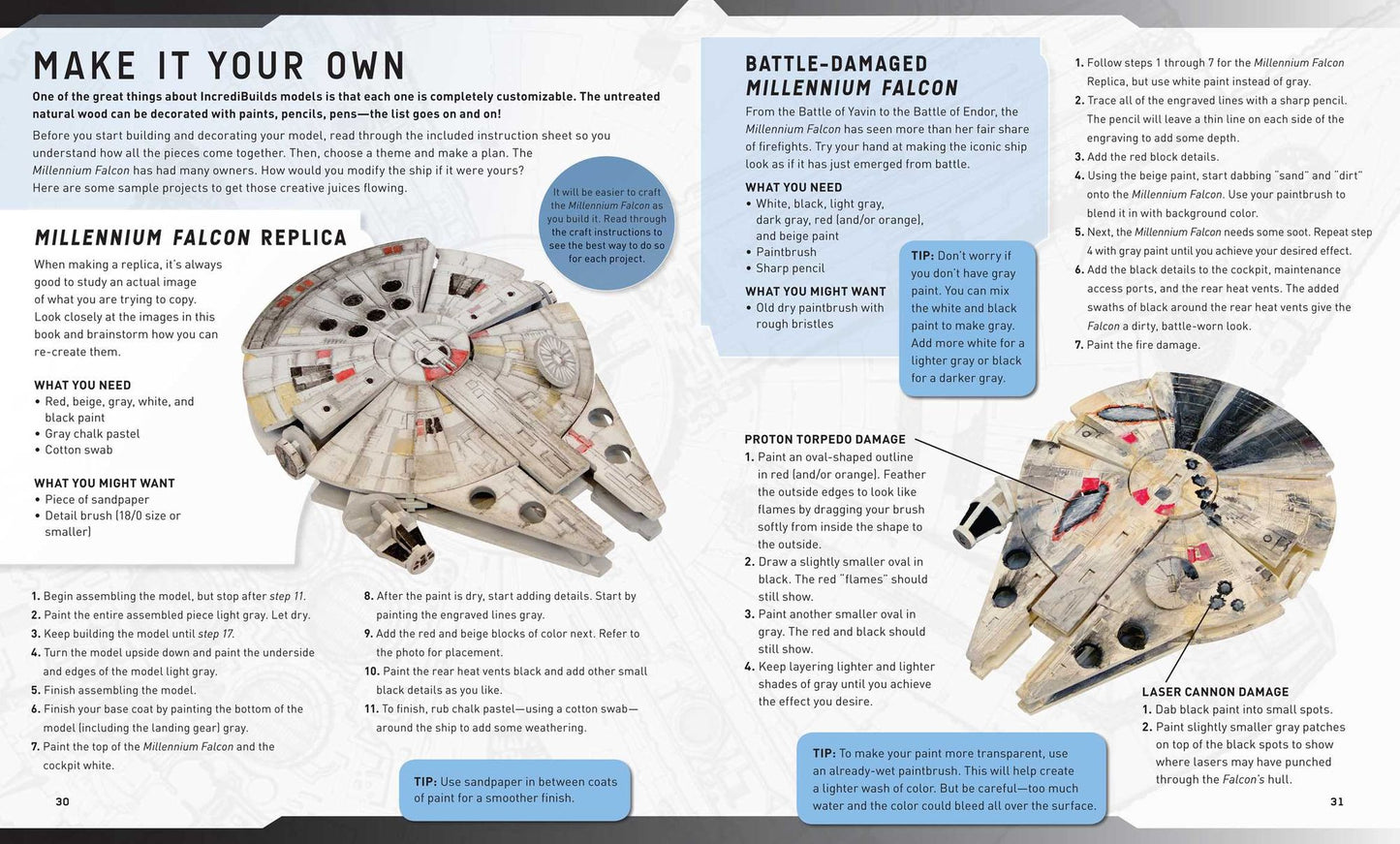 IncrediBuilds: Star Wars: Millennium Falcon Deluxe Book and Model Set