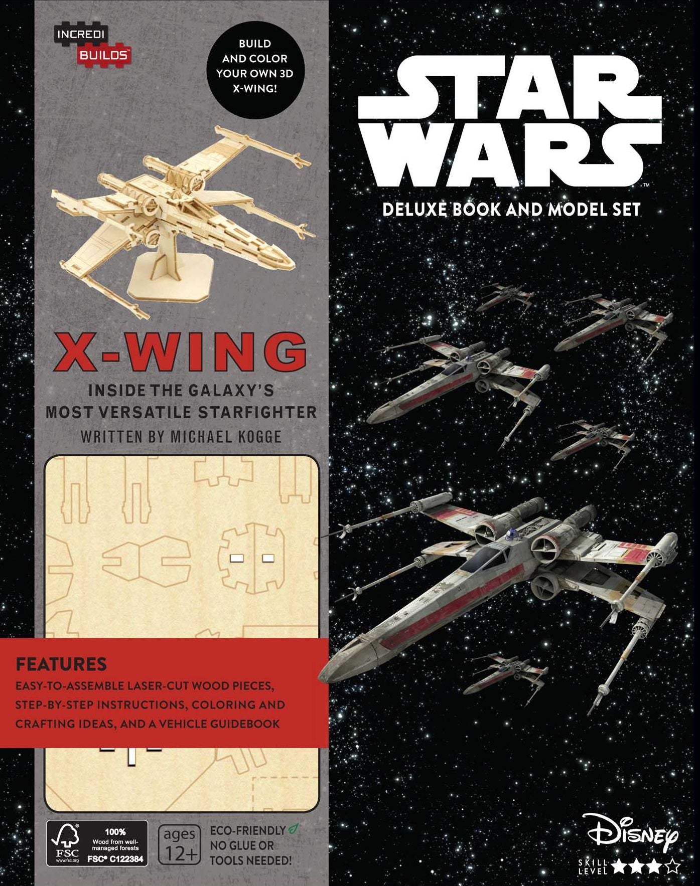 IncrediBuilds: Star Wars: X-Wing Deluxe Book and Model Set