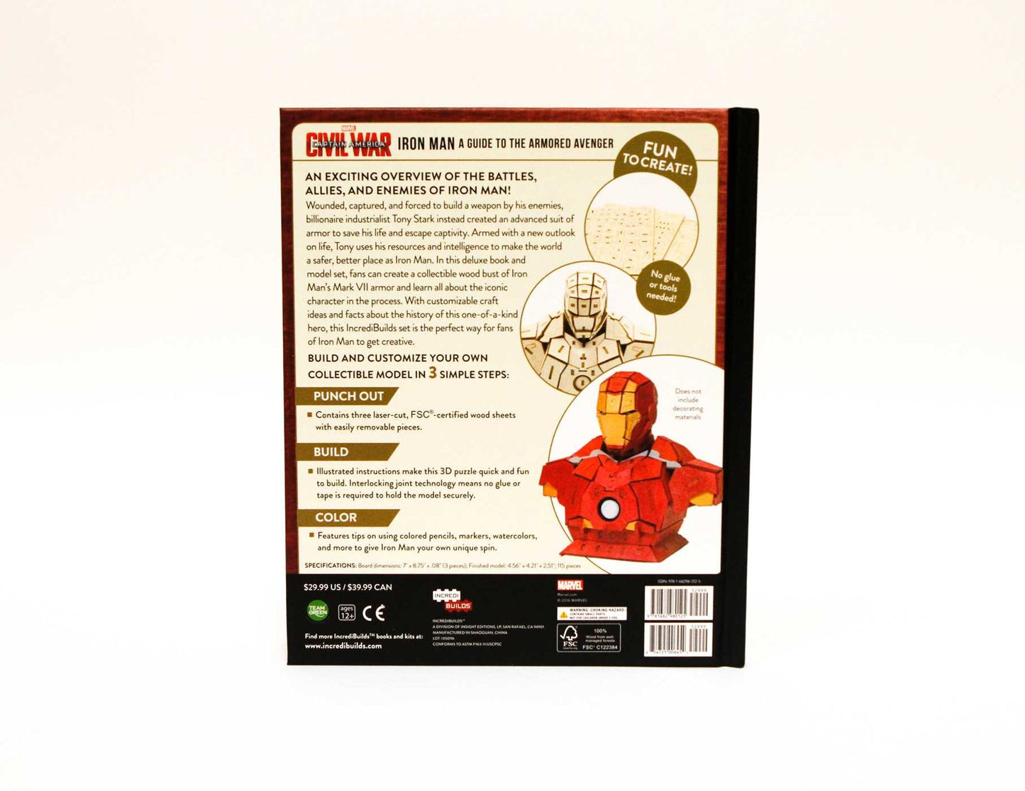 IncrediBuilds: Marvel's Captain America: Civil War: Iron Man Signature Series Book and Model Set