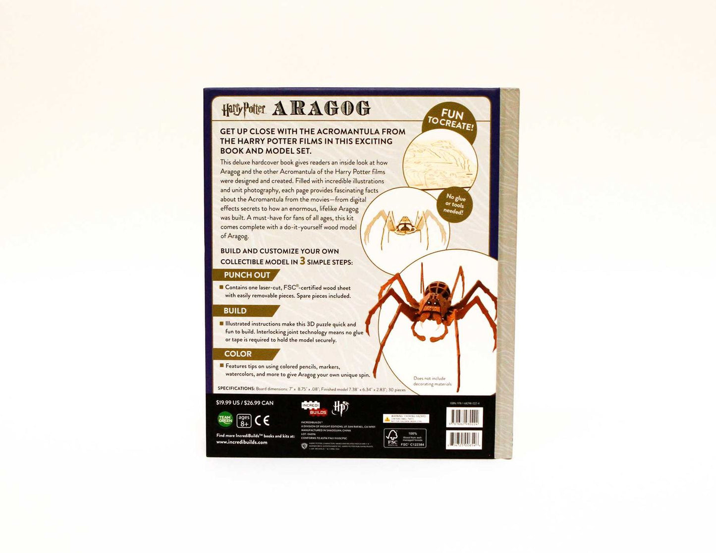 IncrediBuilds: Harry Potter: Aragog Deluxe Book and Model Set