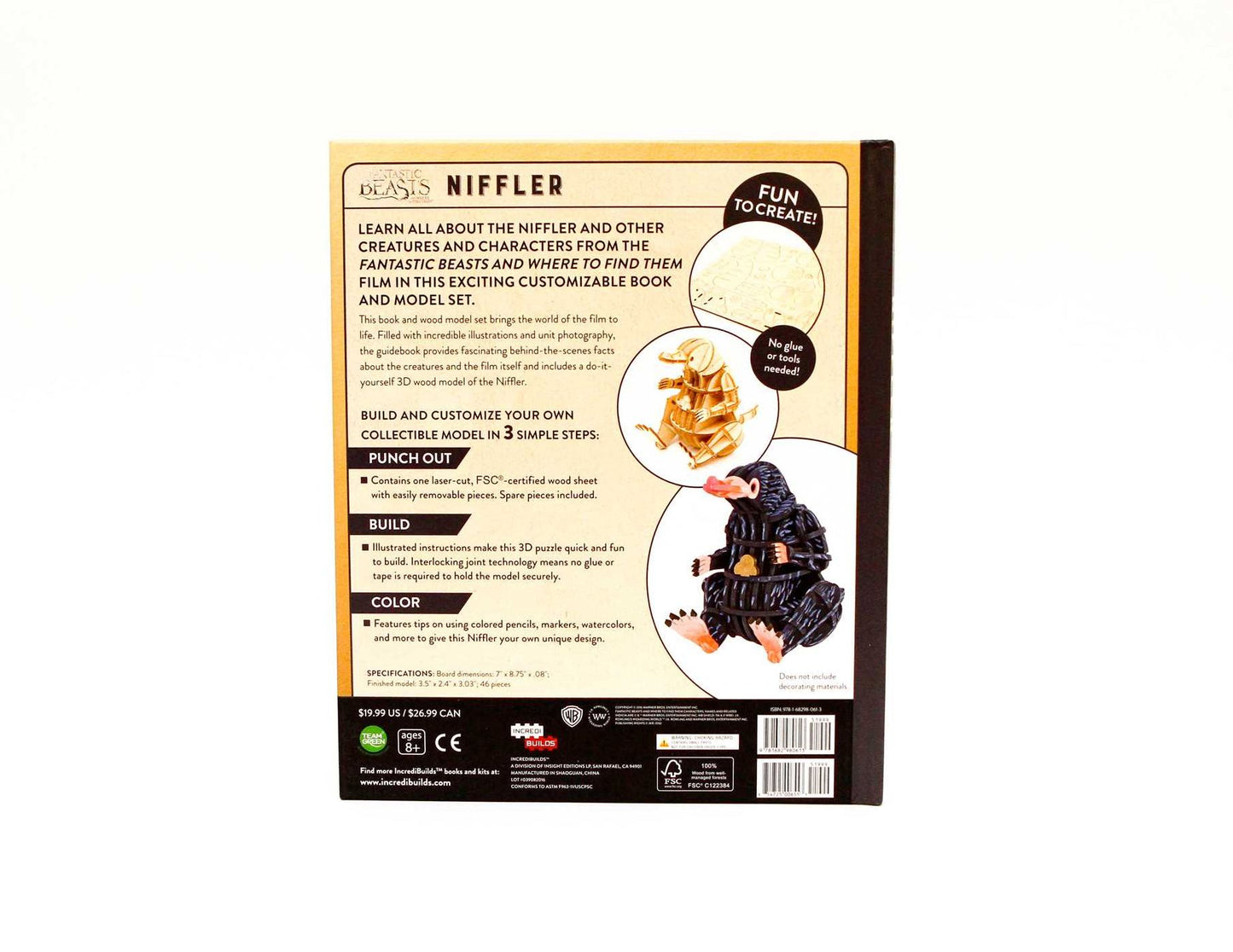 IncrediBuilds: Fantastic Beasts and Where to Find Them: Niffler Deluxe Book and Model Set