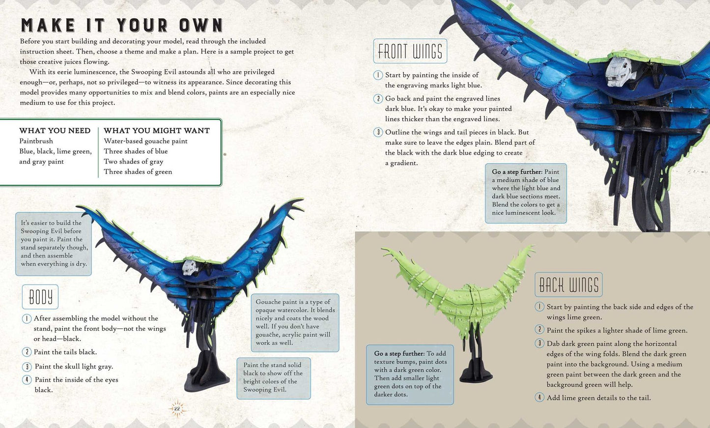 IncrediBuilds: Fantastic Beasts and Where to Find Them: Swooping Evil Deluxe Book and Model Set