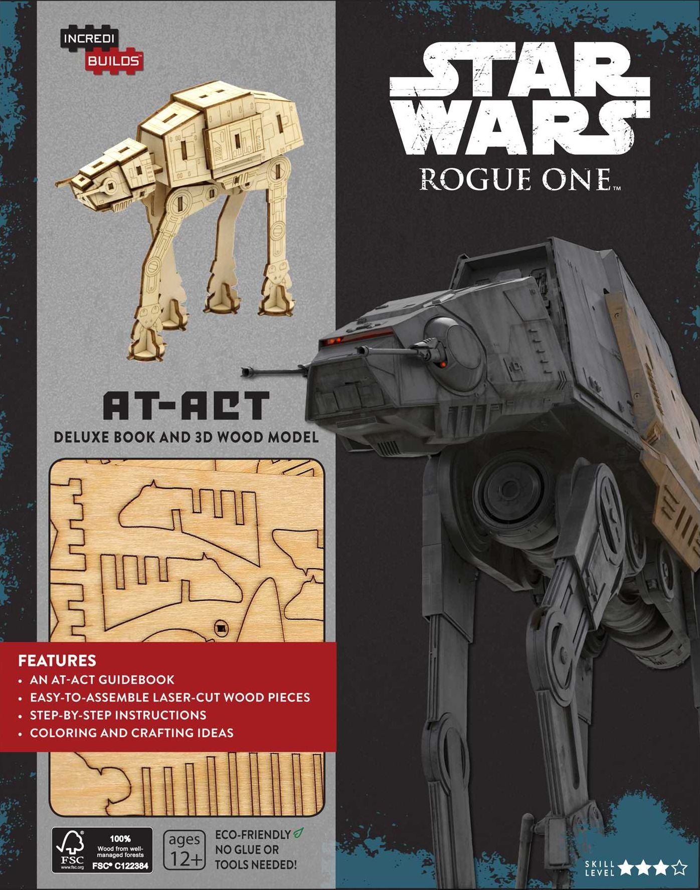 IncrediBuilds: Star Wars: Rogue One: AT-ACT Deluxe Book and Model Set