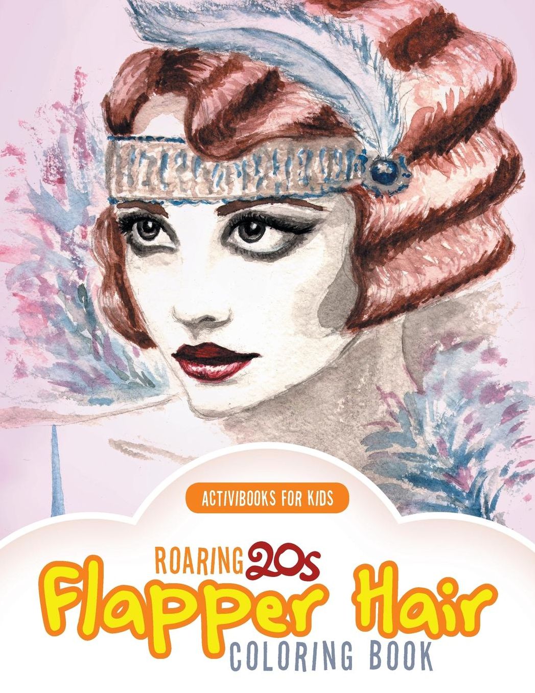 Roaring 20s Flapper Hair Coloring Book