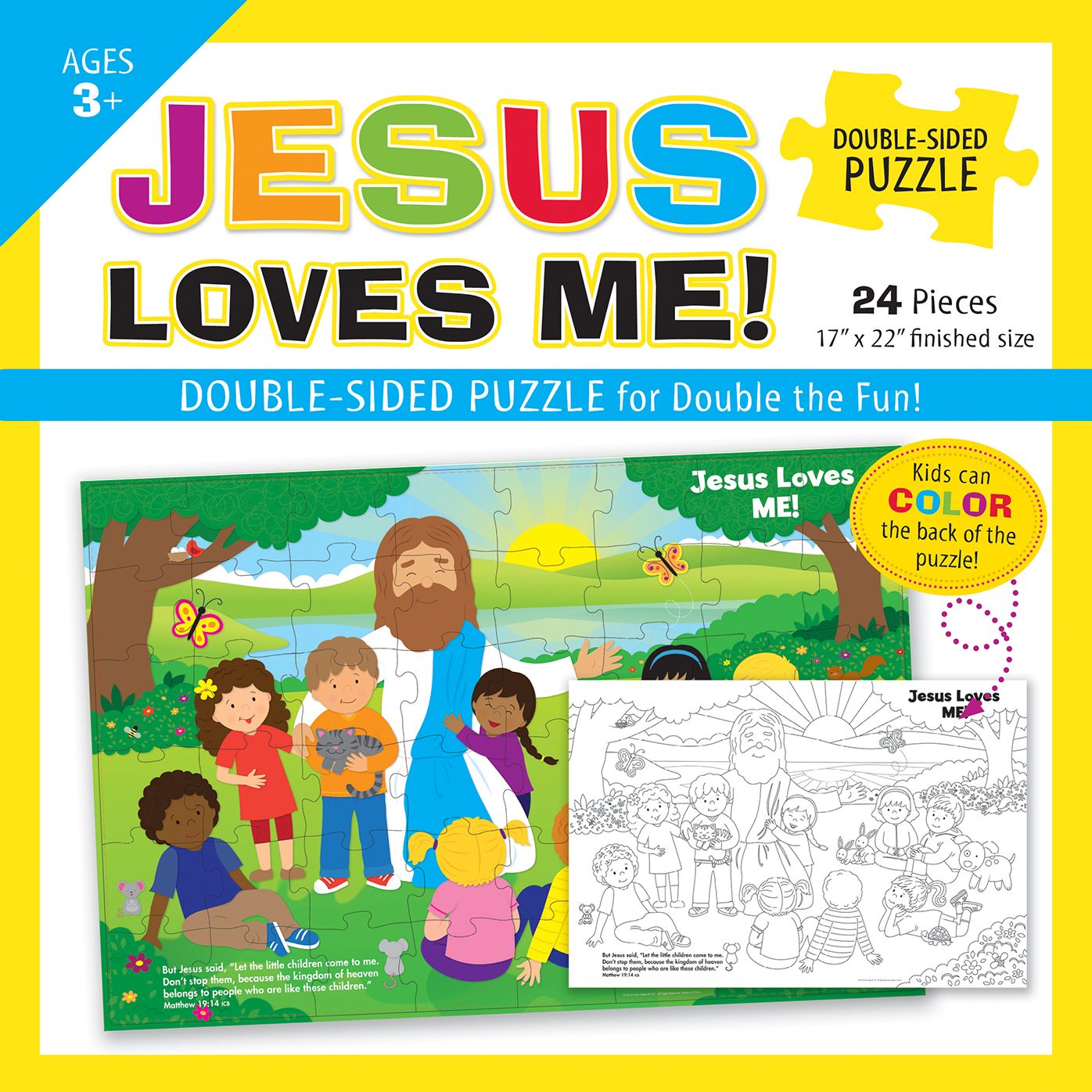 Jesus Loves Me Double-Sided Puzzle