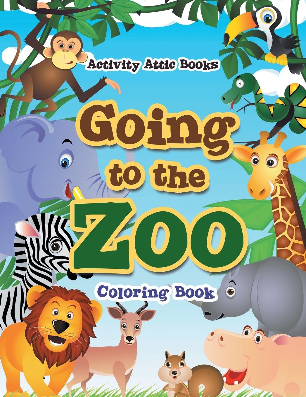 Going to the Zoo Coloring Book