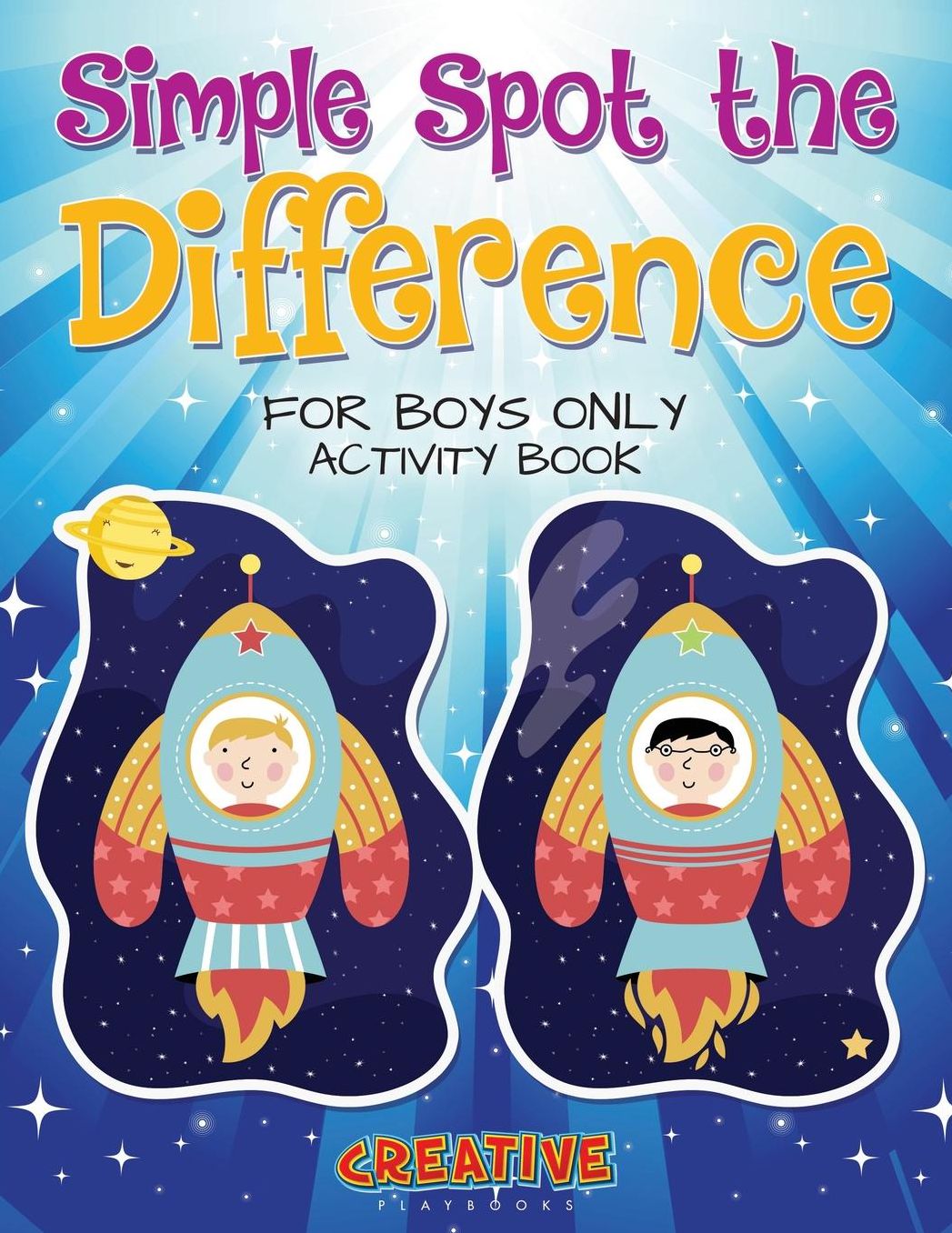Simple Spot the Difference for Boys Only Activity Book