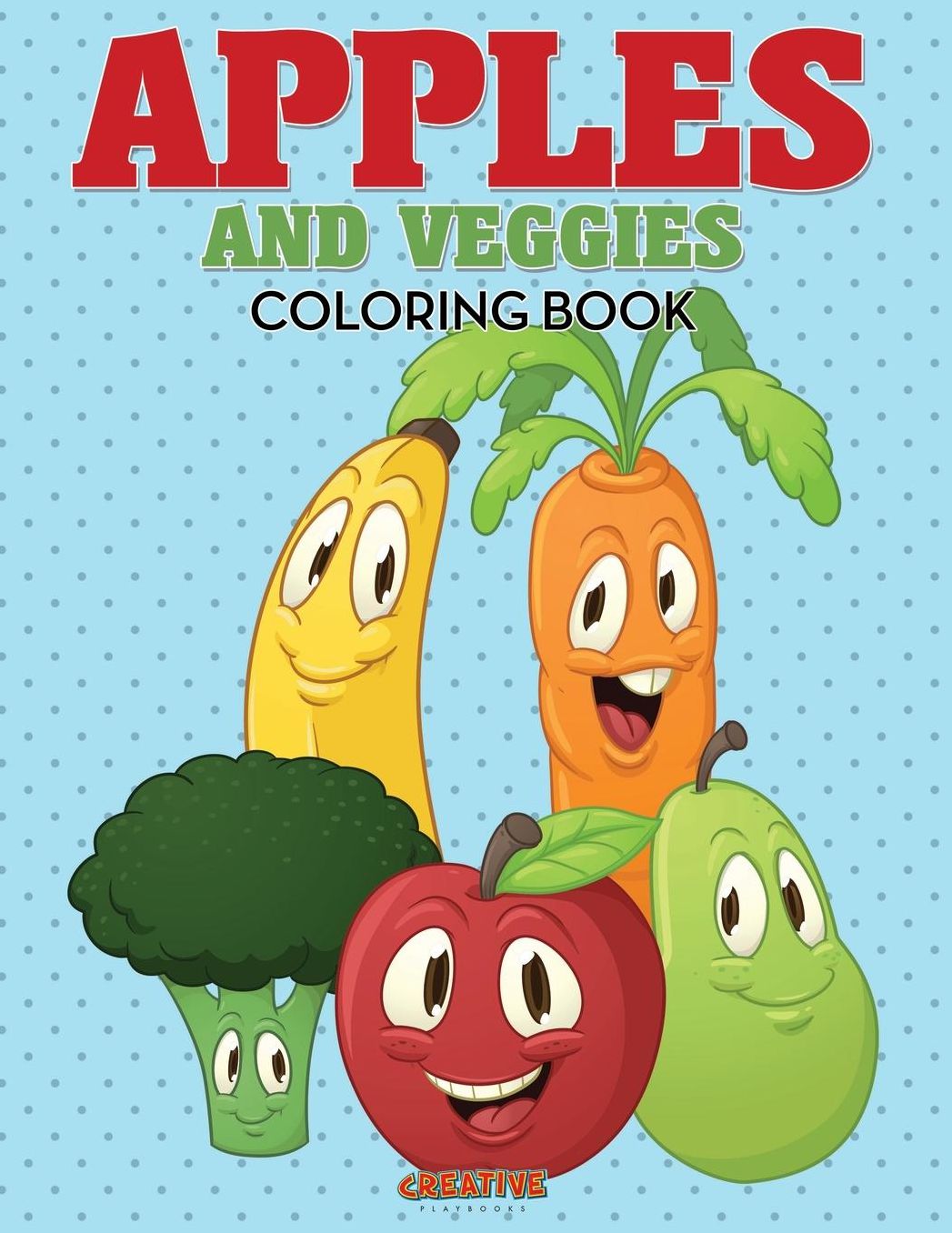 Apples and Veggies Coloring Book