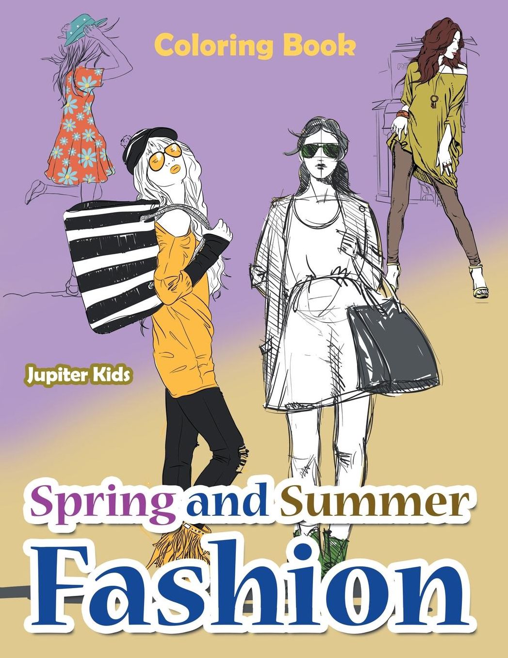 Spring and Summer Fashion Coloring Book
