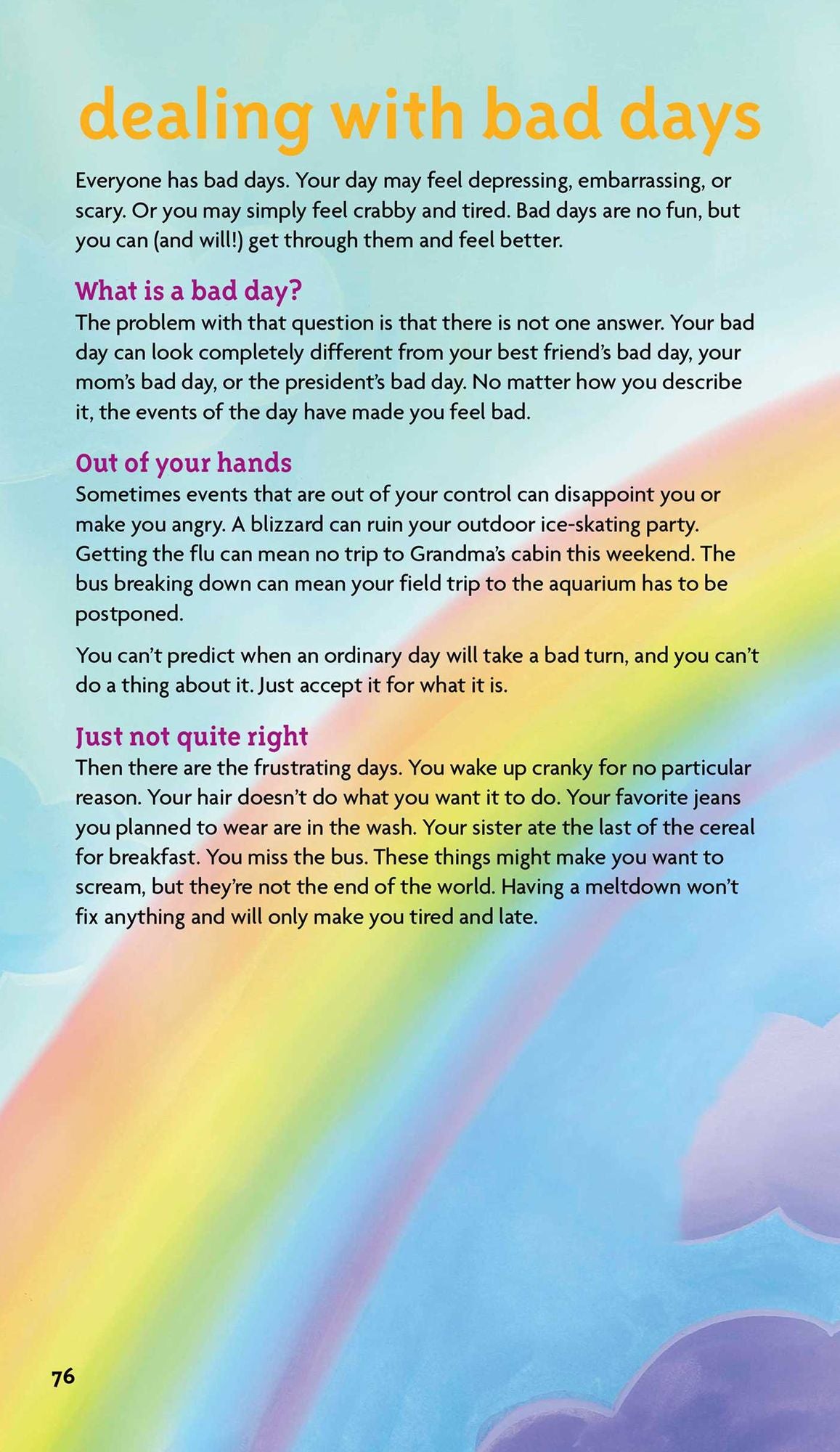 A Smart Girl's Guide: Liking Herself: Even on the Bad Days