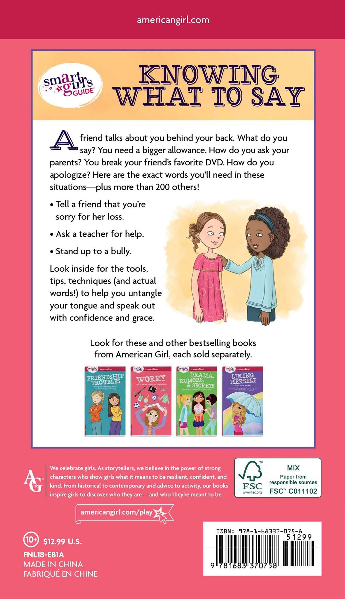 A Smart Girl's Guide: Knowing What to Say: Finding the Words to Fit Any Situation