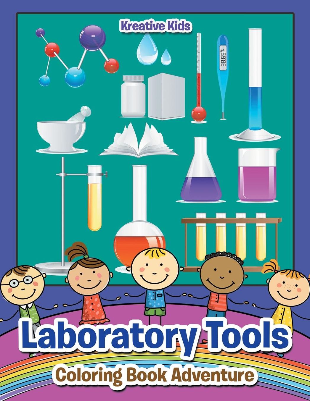 Laboratory Tools Coloring Book Adventure
