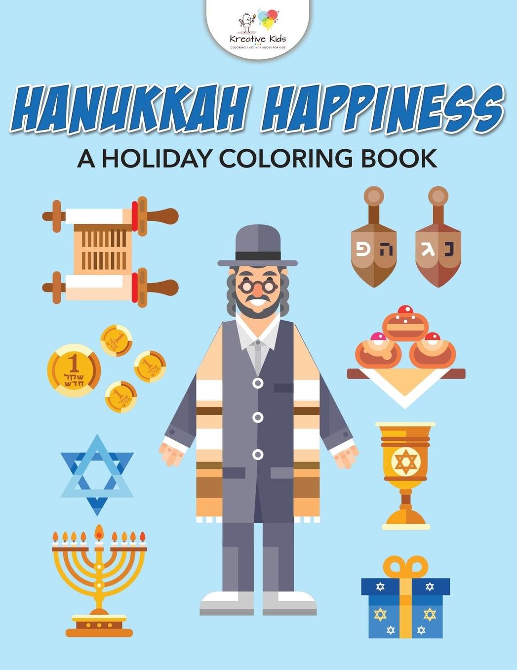 Hanukkah Happiness: A Holiday Coloring Book