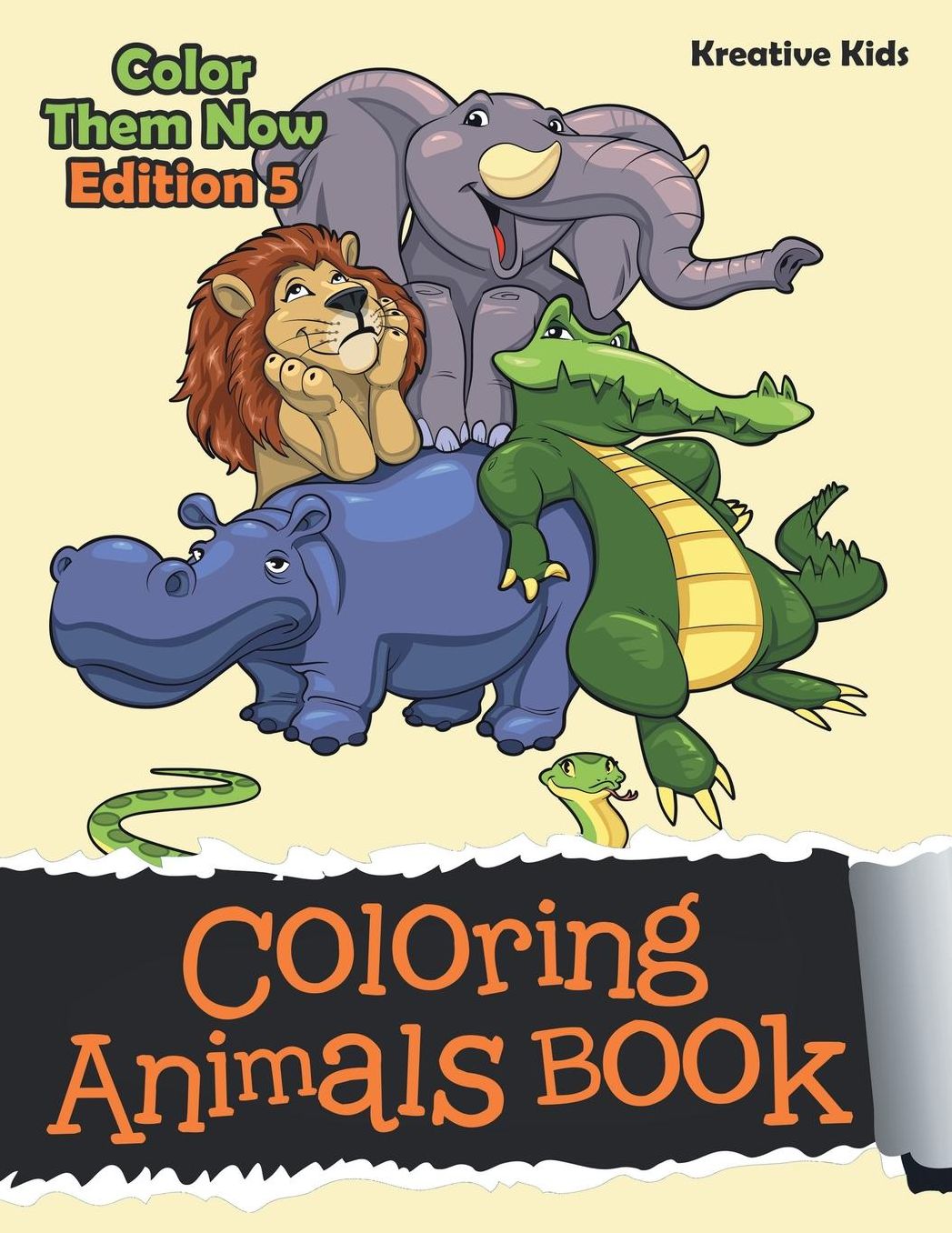 Coloring Animals Book - Color Them Now Edition 5