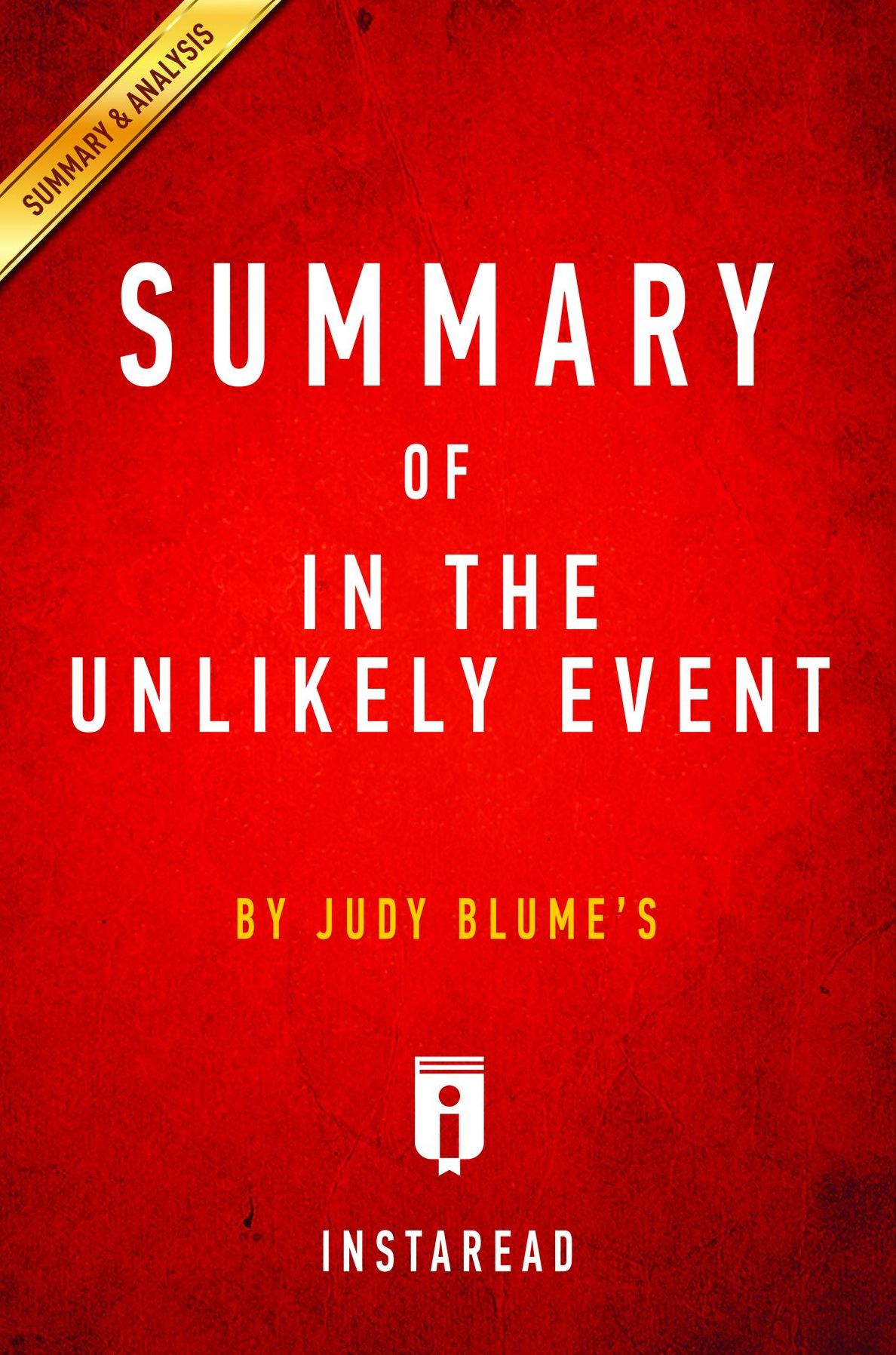 Summary of In the Unlikely Event: by Judy Blume Includes Analysis