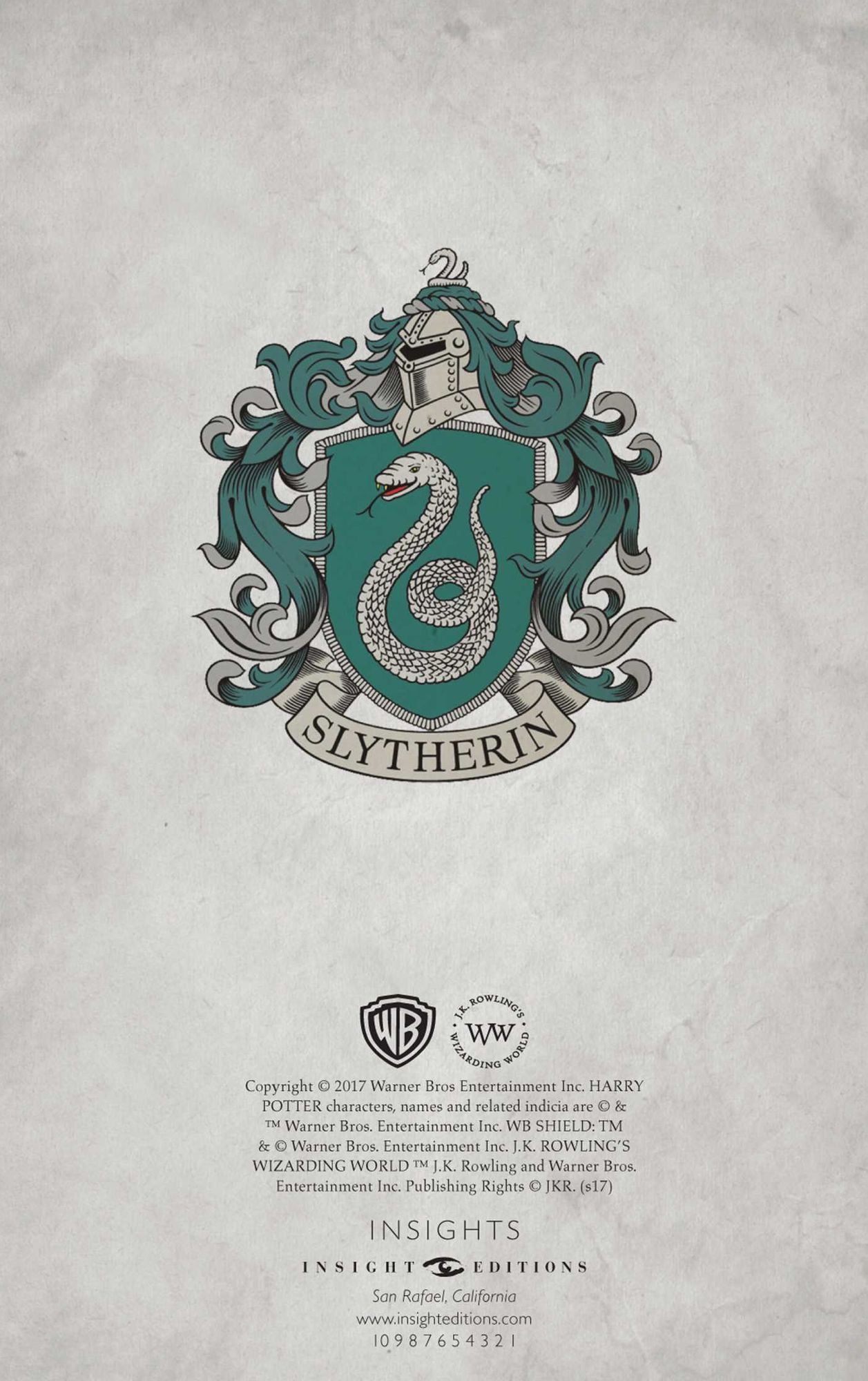 Harry Potter: Slytherin Ruled Pocket Journal