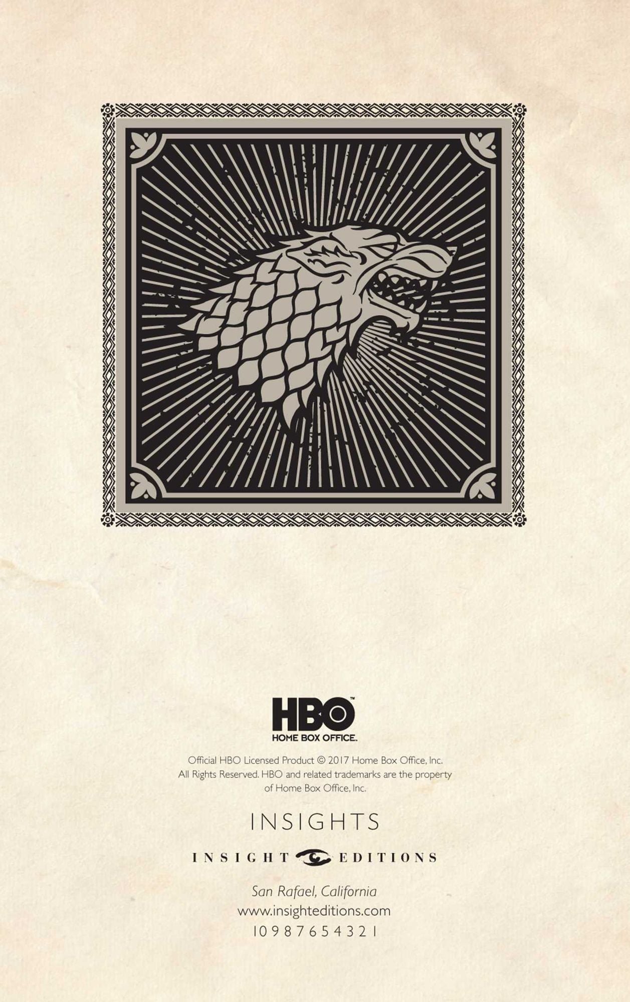 Game of Thrones: House Stark Ruled Pocket Journal
