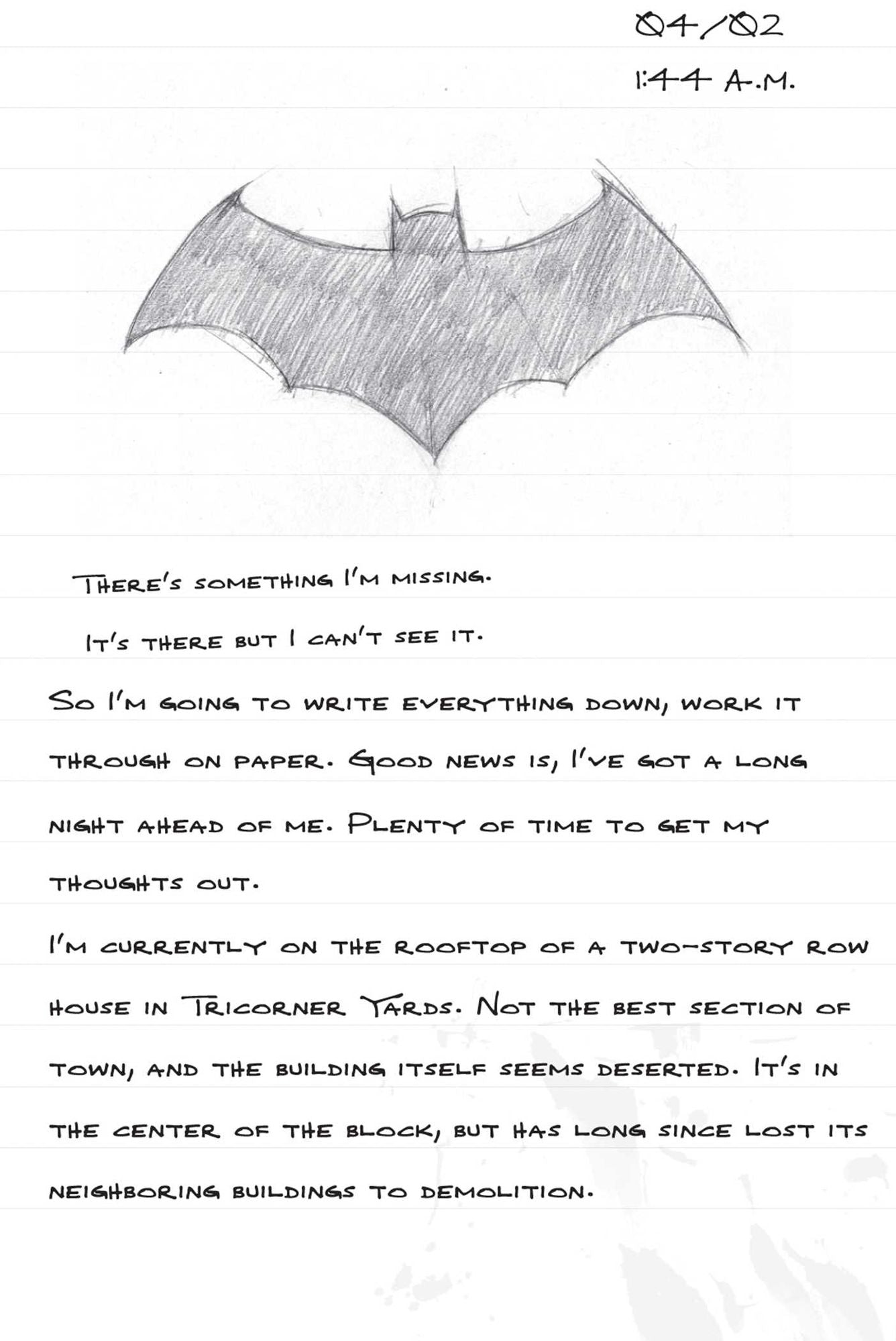 Batman Ruled Pocket Journal