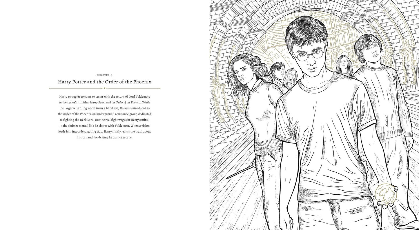 Harry Potter: A Cinematic Gallery: 80 Original Images to Color and Inspire
