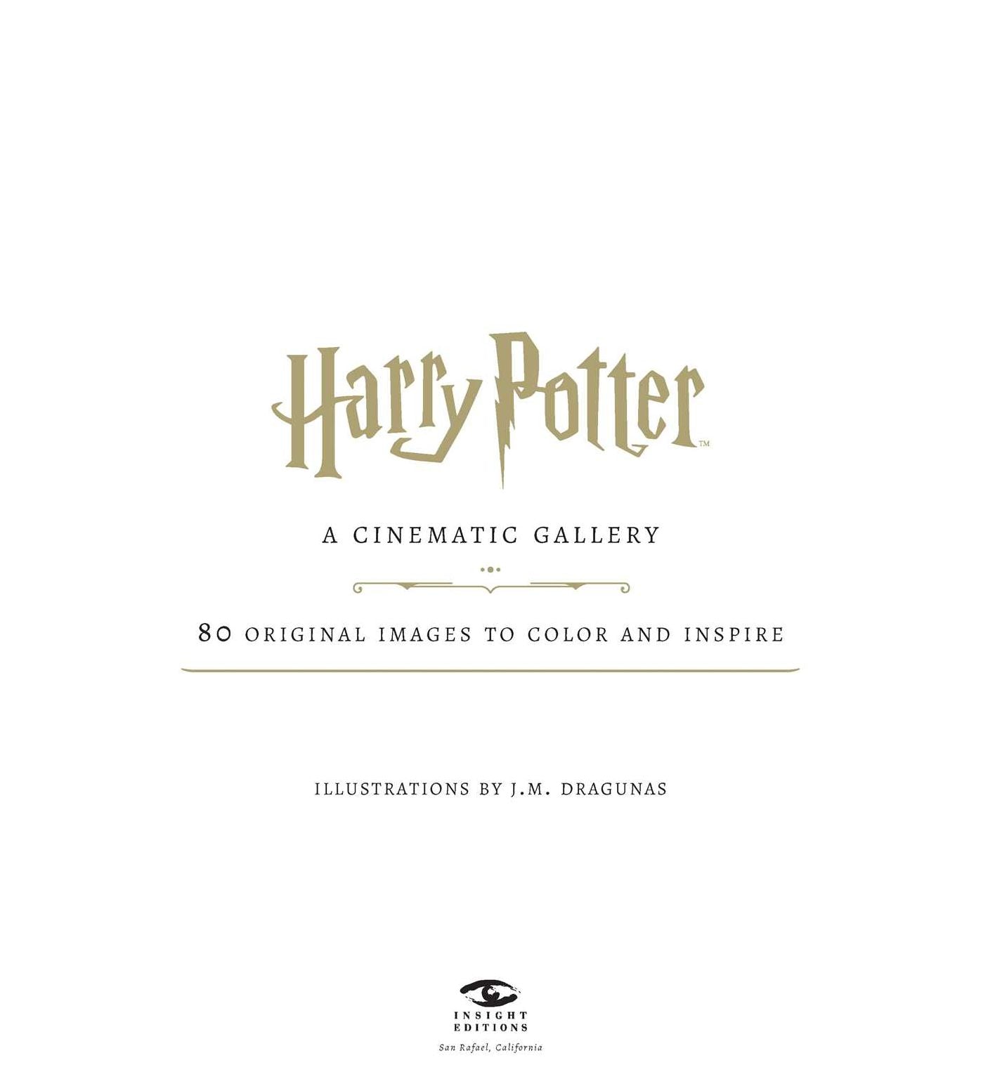 Harry Potter: A Cinematic Gallery: 80 Original Images to Color and Inspire