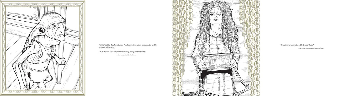 Harry Potter: A Cinematic Gallery: 80 Original Images to Color and Inspire
