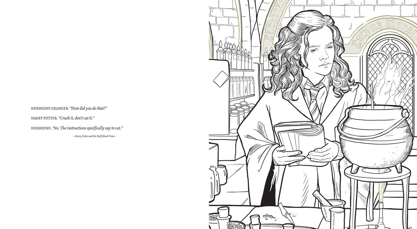 Harry Potter: A Cinematic Gallery: 80 Original Images to Color and Inspire