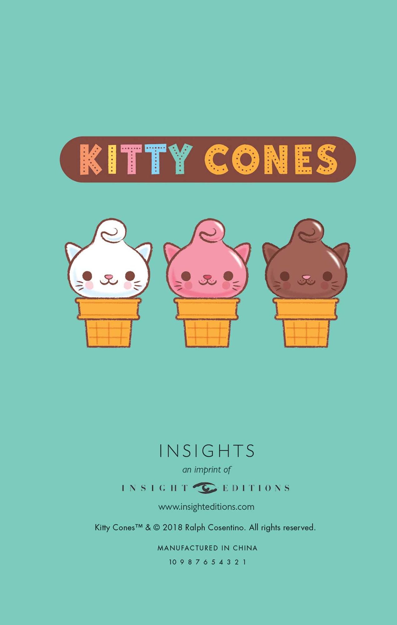Kitty Cones Ruled Pocket Journal