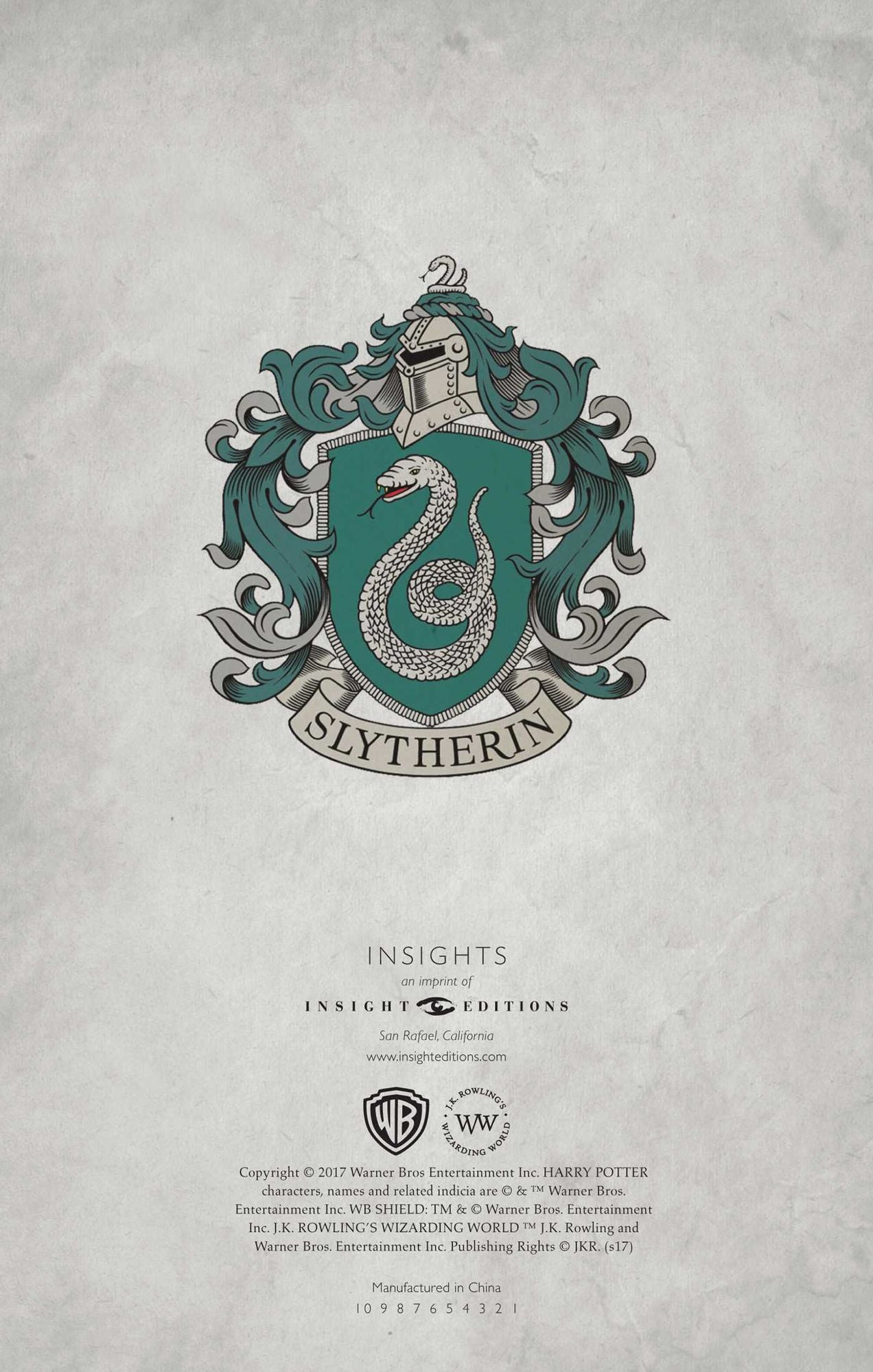 Harry Potter: Slytherin Ruled Notebook