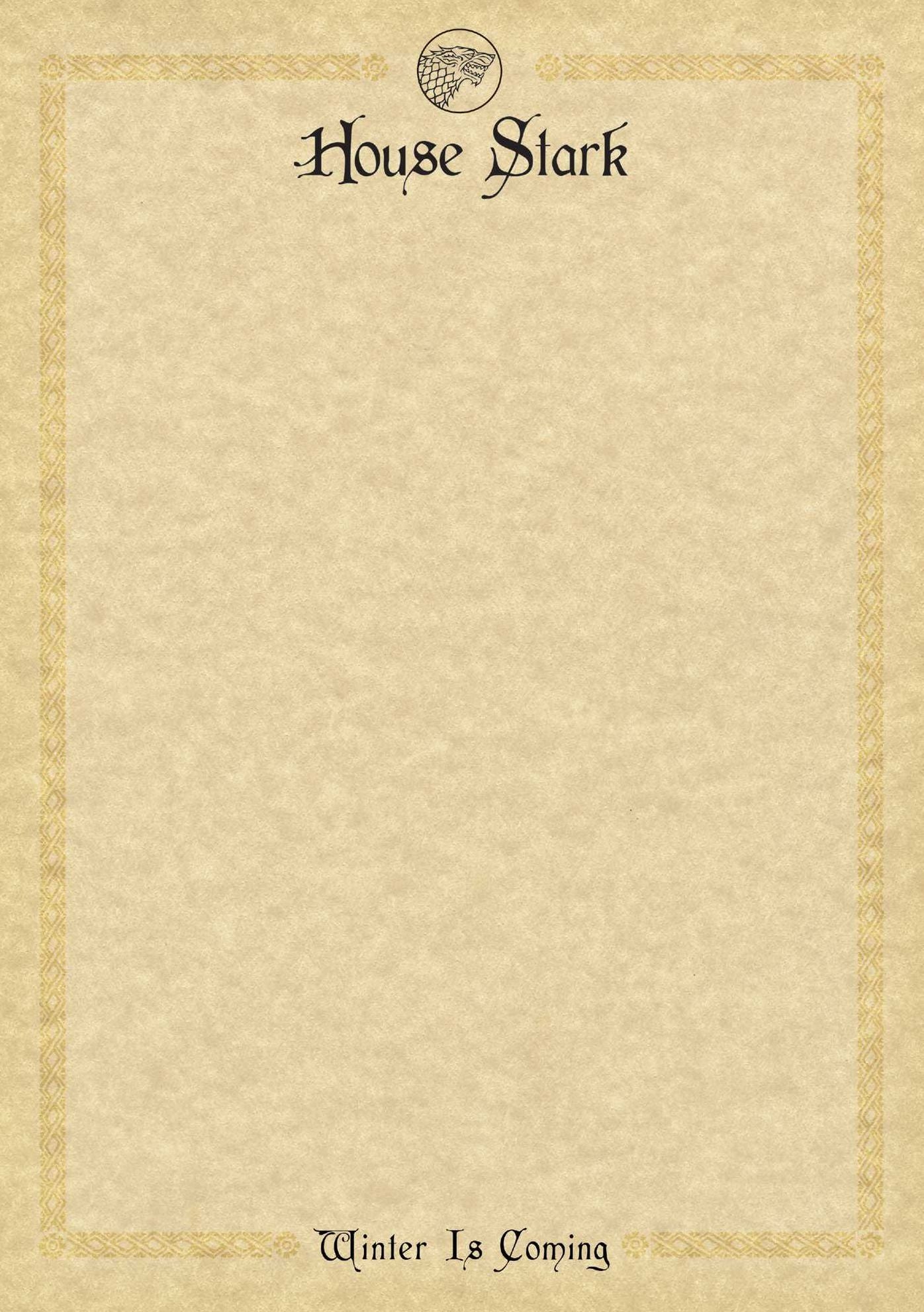 Game of Thrones: House Stark: Desktop Stationery Set (with Pen)