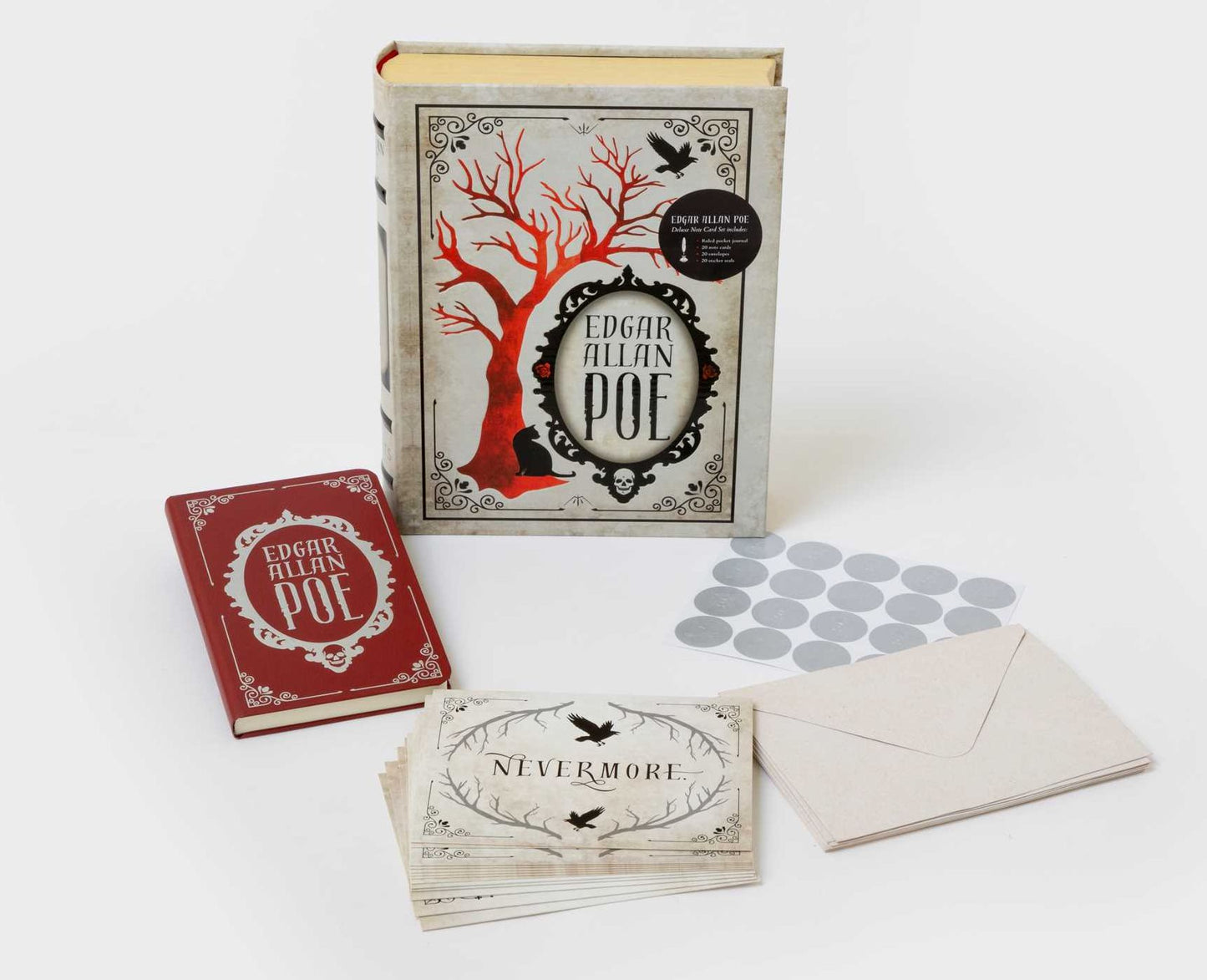 Edgar Allan Poe Deluxe Note Card Set (with Keepsake Book Box)