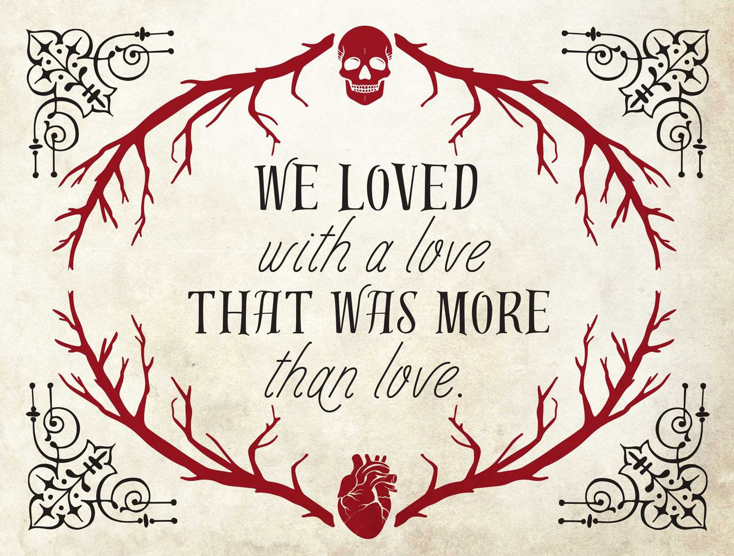 Edgar Allan Poe Deluxe Note Card Set (with Keepsake Book Box)