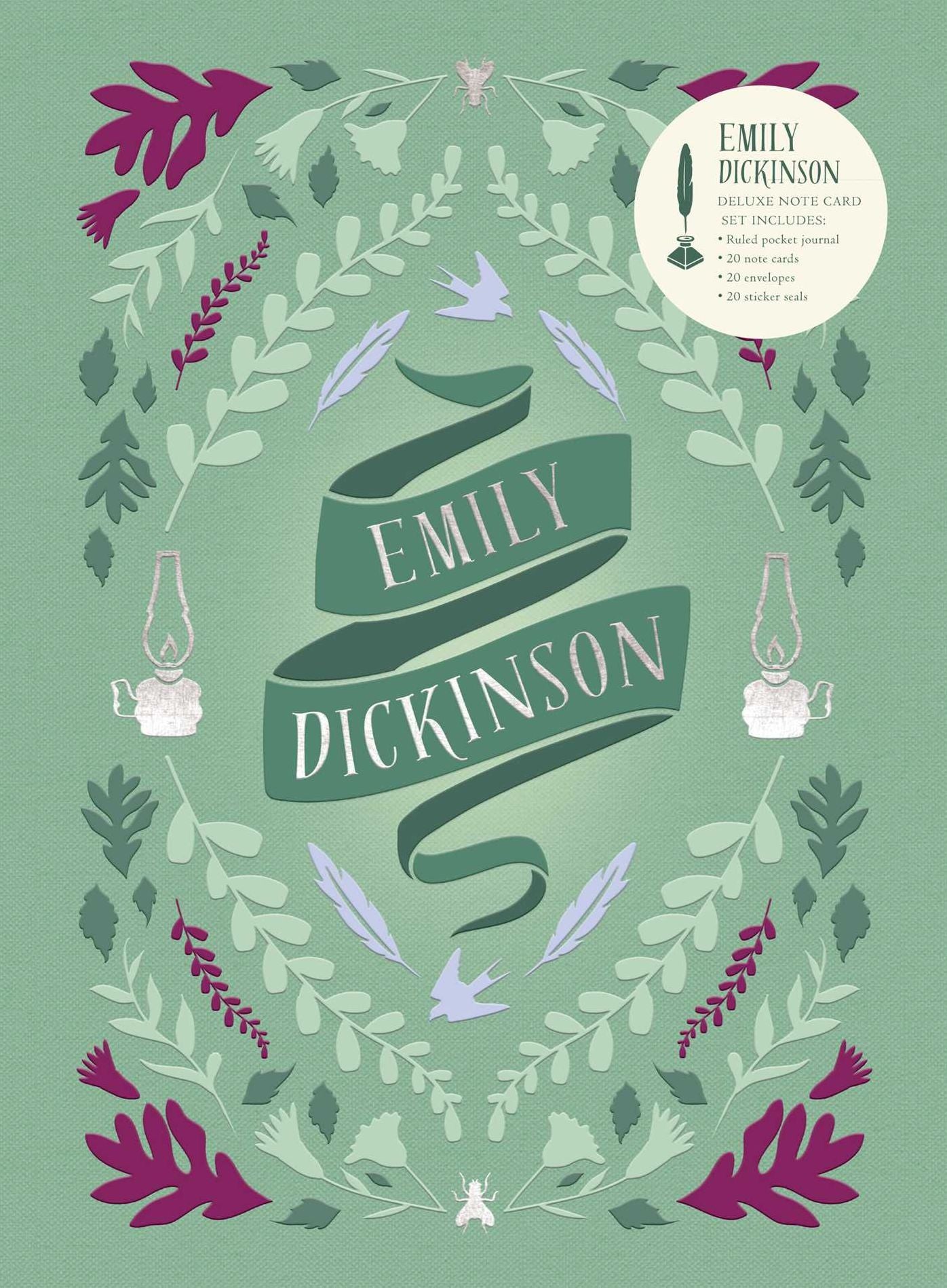 Emily Dickinson Deluxe Note Card Set (With Keepsake Book Box)