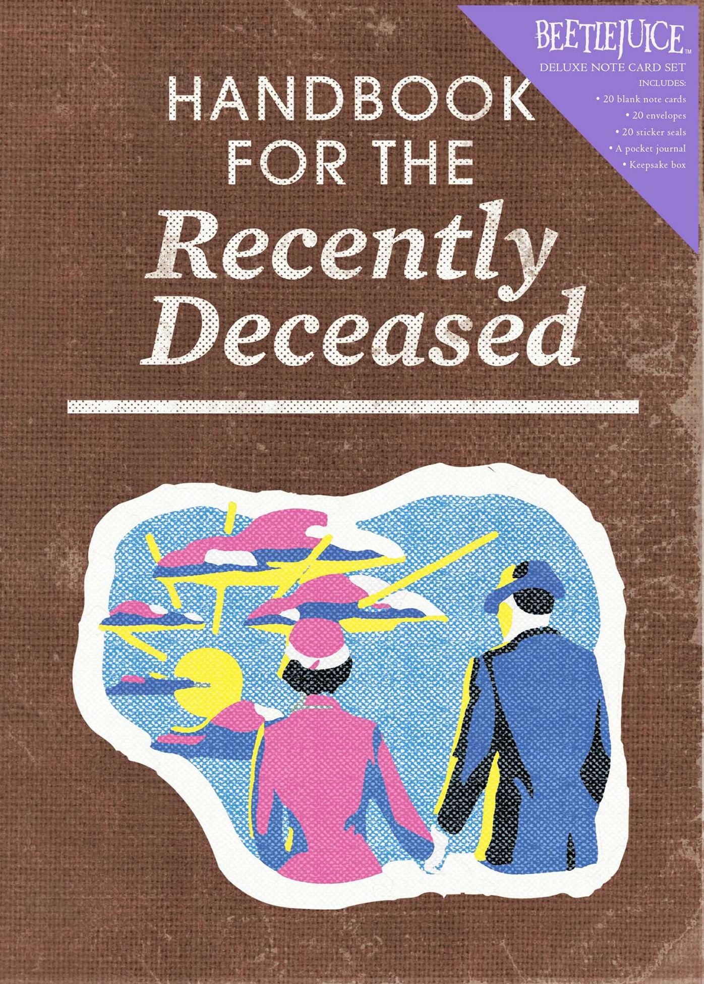 Beetlejuice: Handbook for the Recently Deceased Deluxe Note Card Set (With Keepsake Book Box)