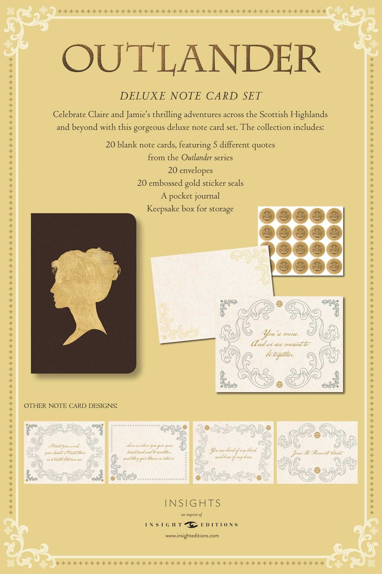 Outlander: Deluxe Note Card Set (With Keepsake Book Box)