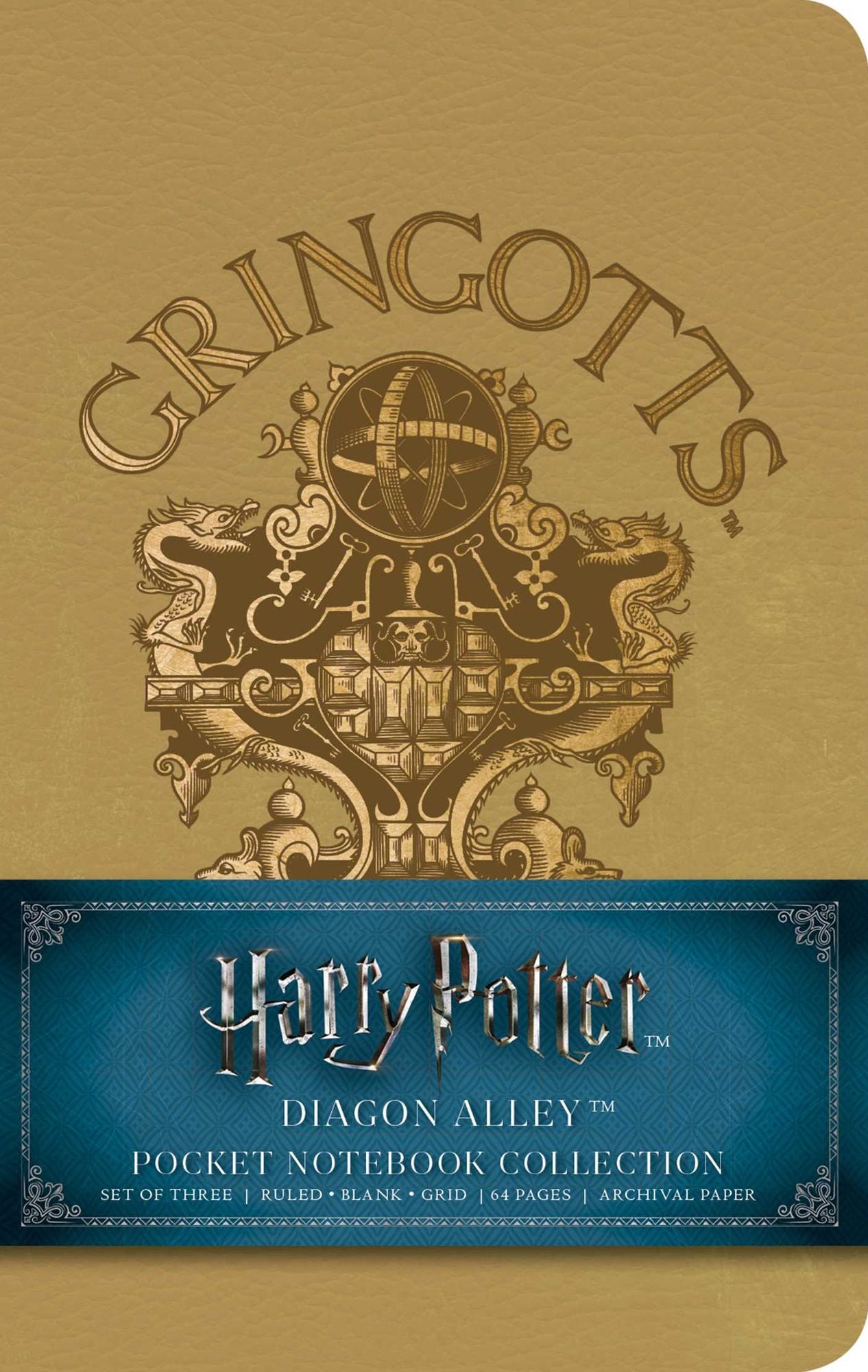 Harry Potter: Diagon Alley Pocket Notebook Collection (Set of 3)